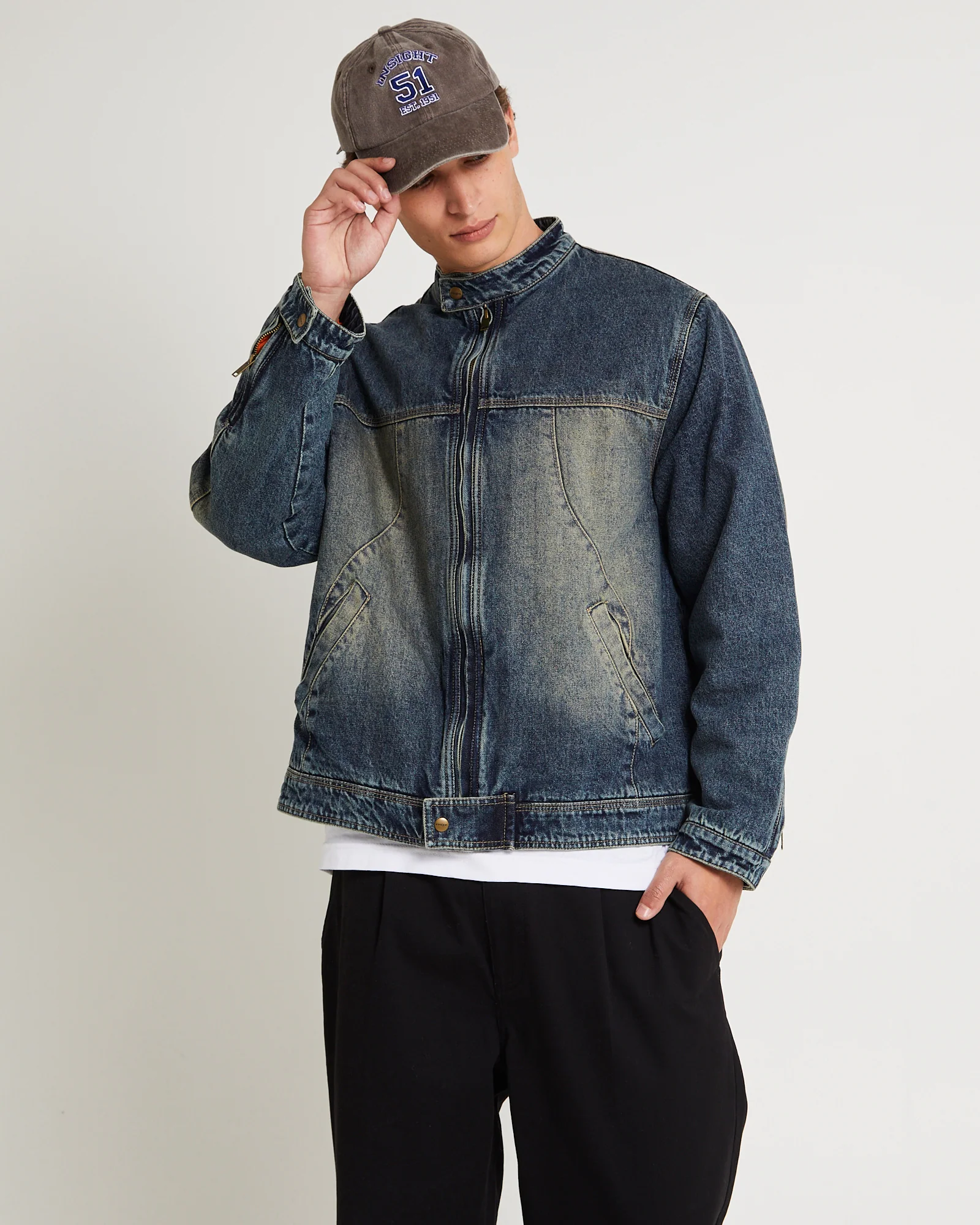 Denim Moto Jacket - Image 4