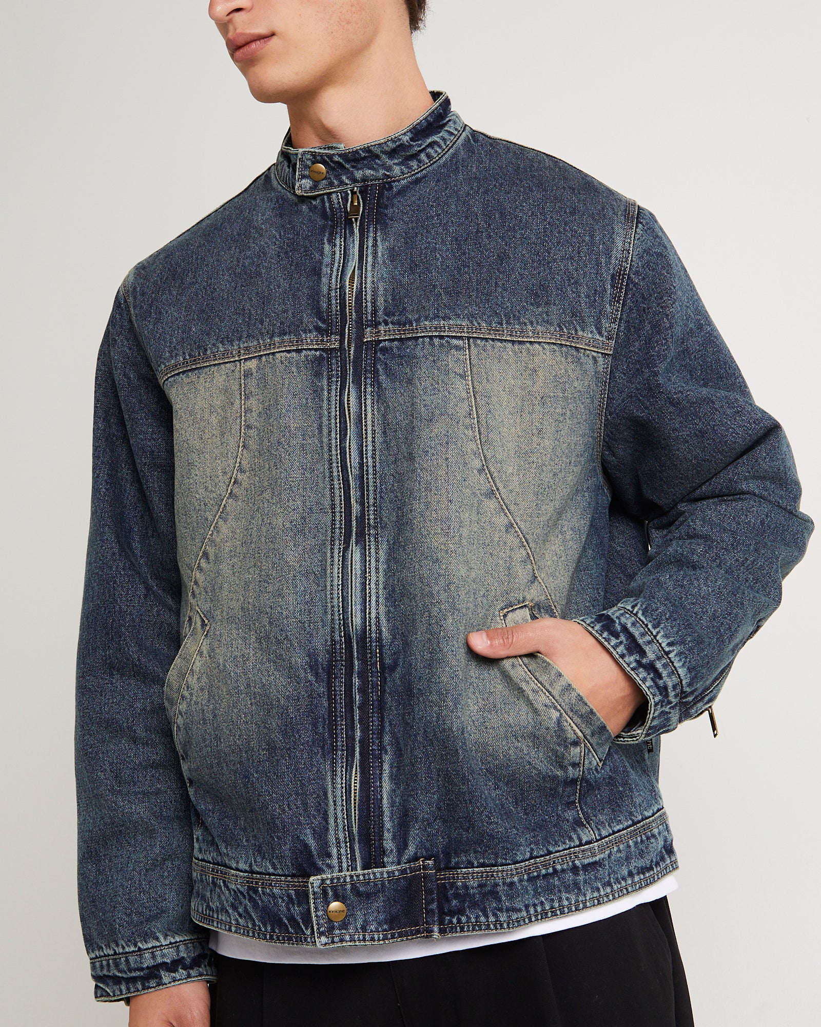 Denim Moto Jacket - Image 5