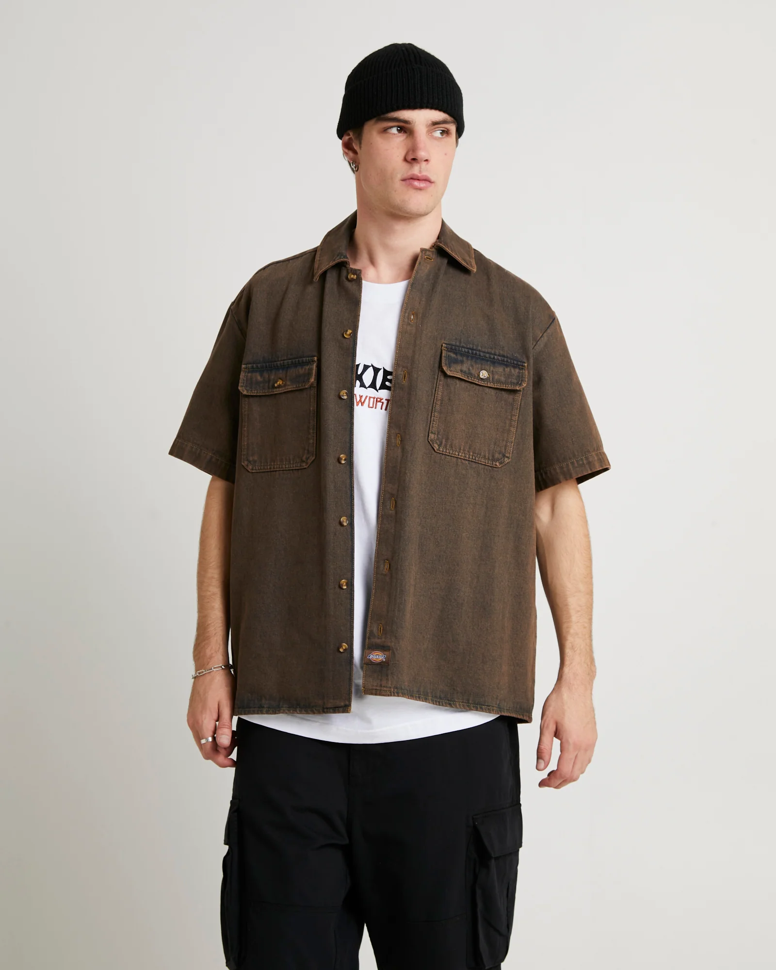 Denim Short Sleeve Shirt
