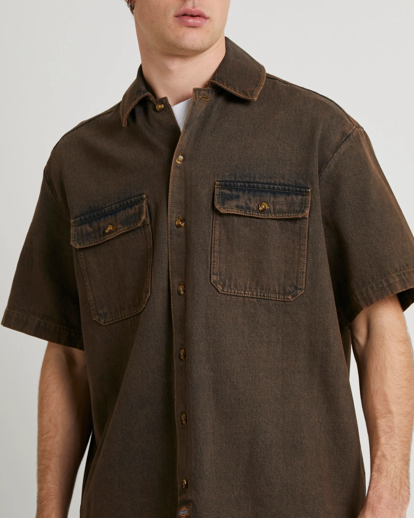 Denim Short Sleeve Shirt - Image 6