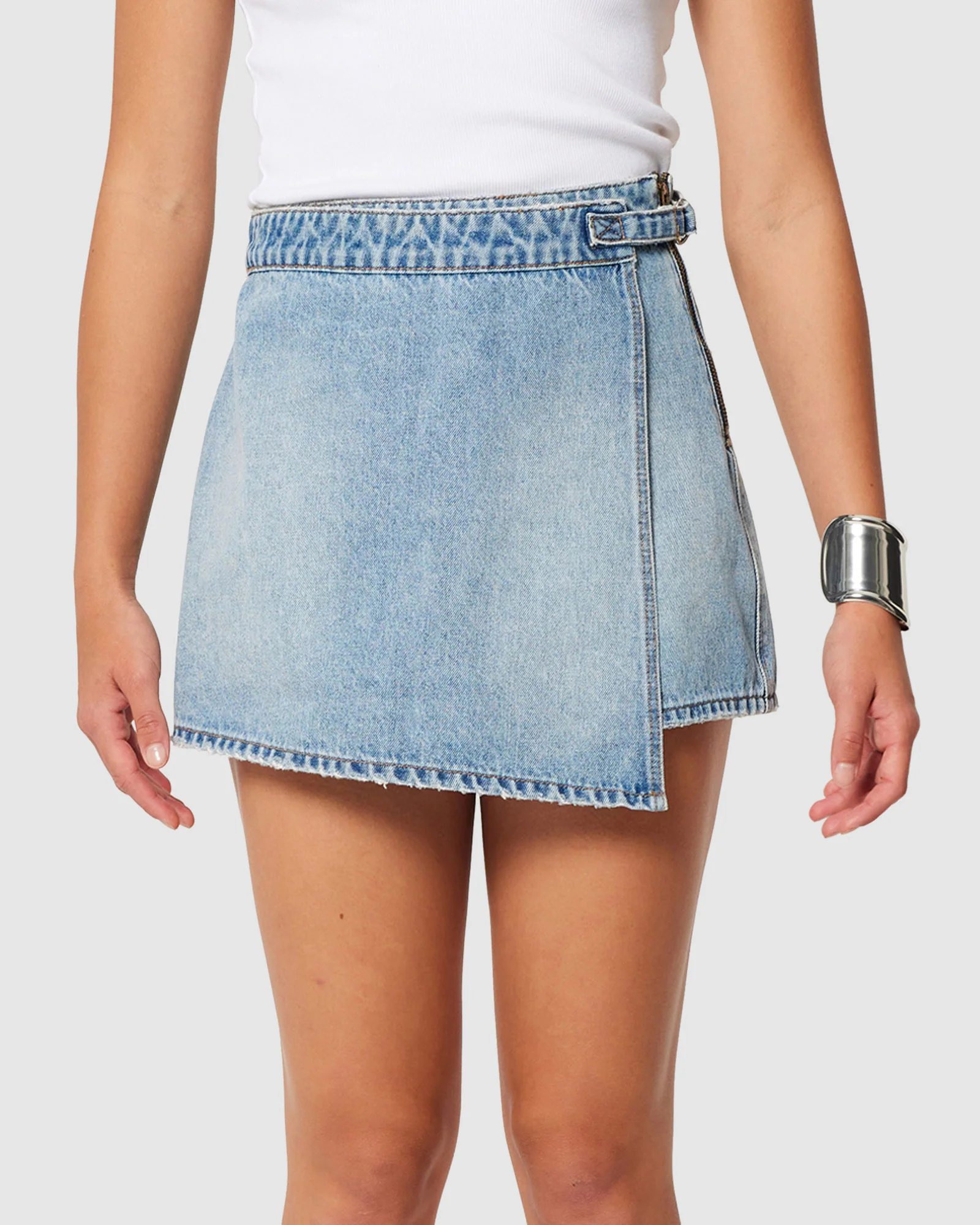 Denim Skort True Rinse - Image 3