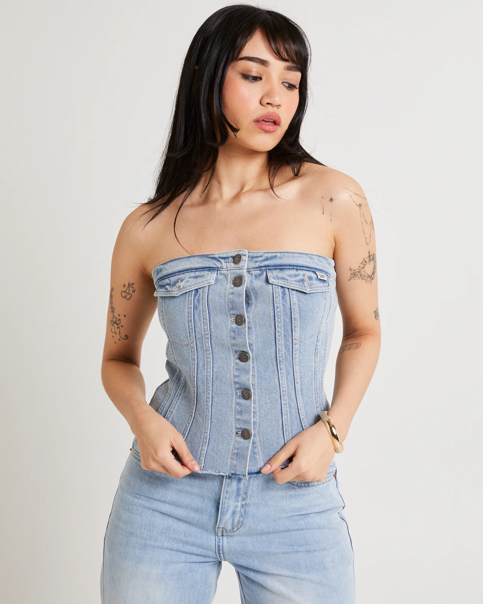 Desire Strapless Bustier Bae Fade