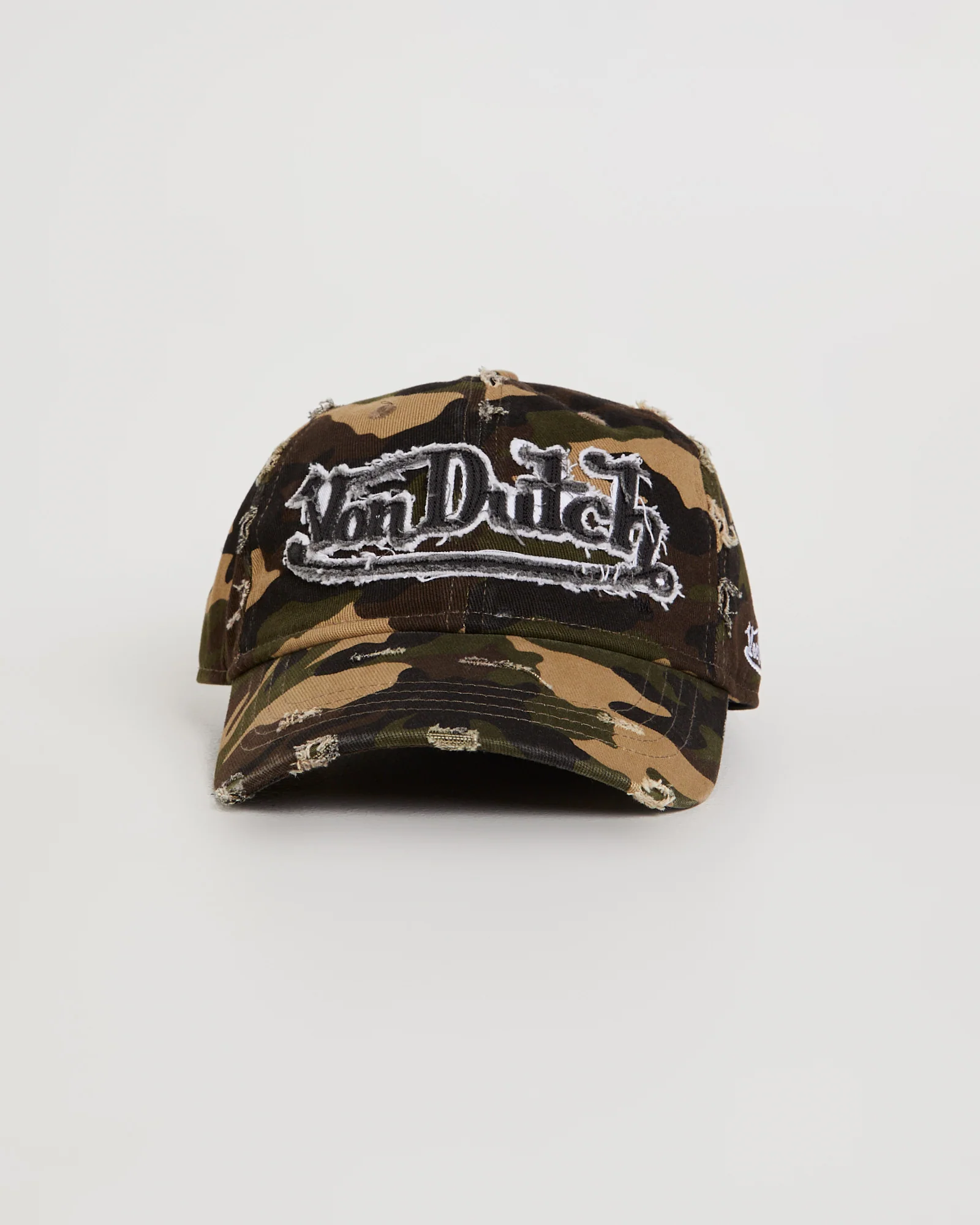 Destroyed Twill Logo Dad Cap