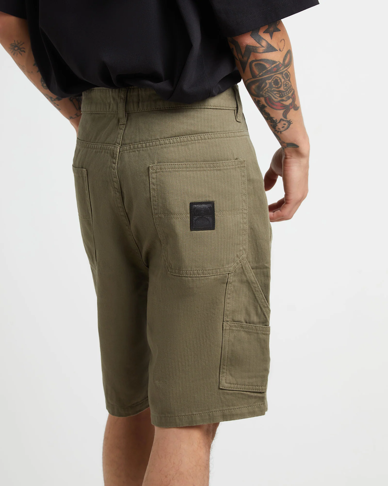 Distent Walkshorts in Cadet Green - Image 6