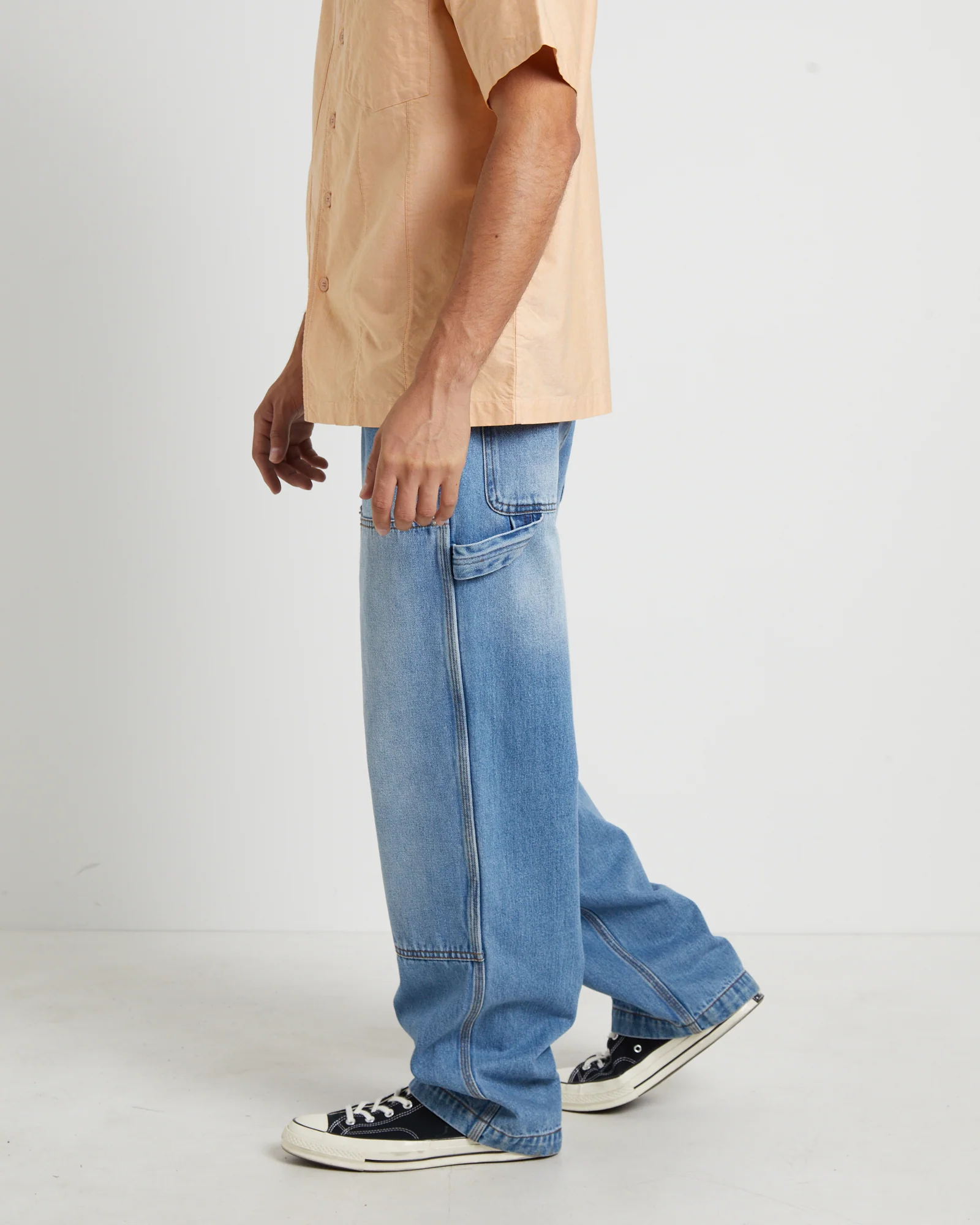 Double Knee Carpenter Pants in Vintage Wash - Image 4
