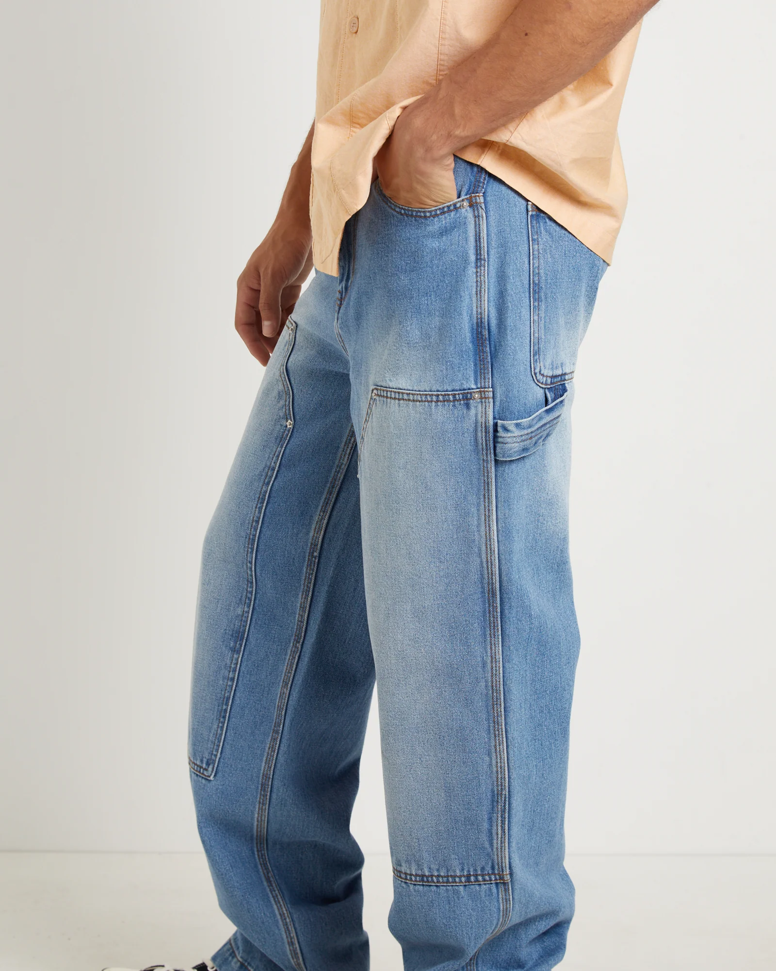 Double Knee Carpenter Pants in Vintage Wash - Image 5