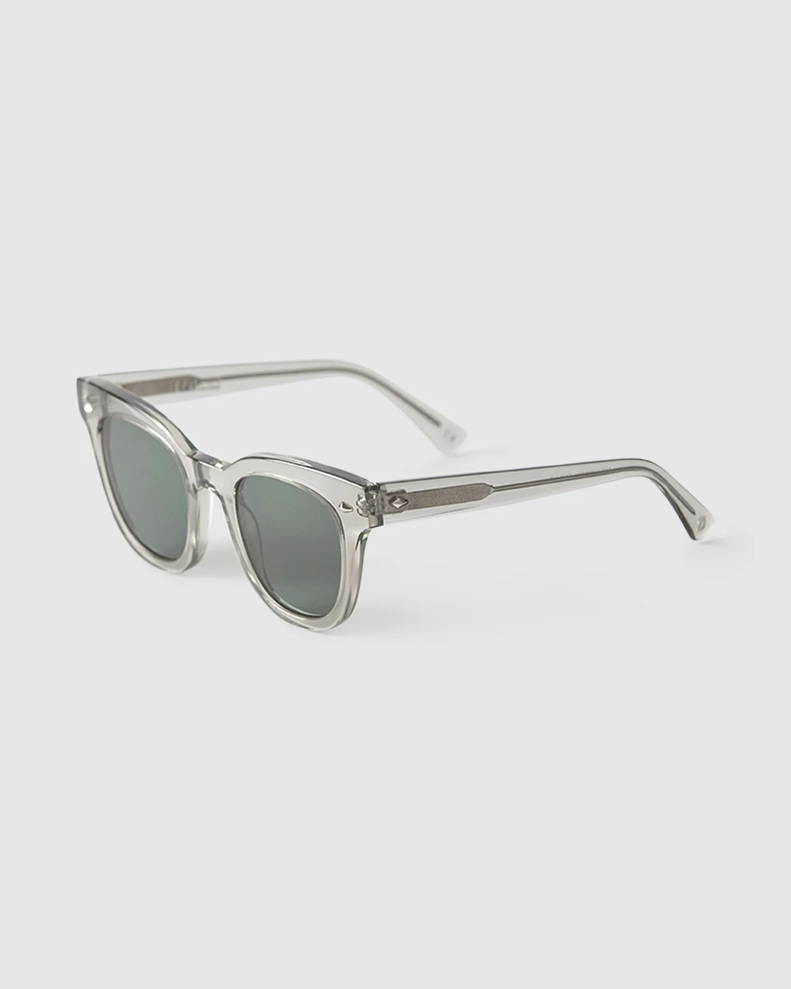 Dylan Smoke Sunglasses Polished Crystal Clear