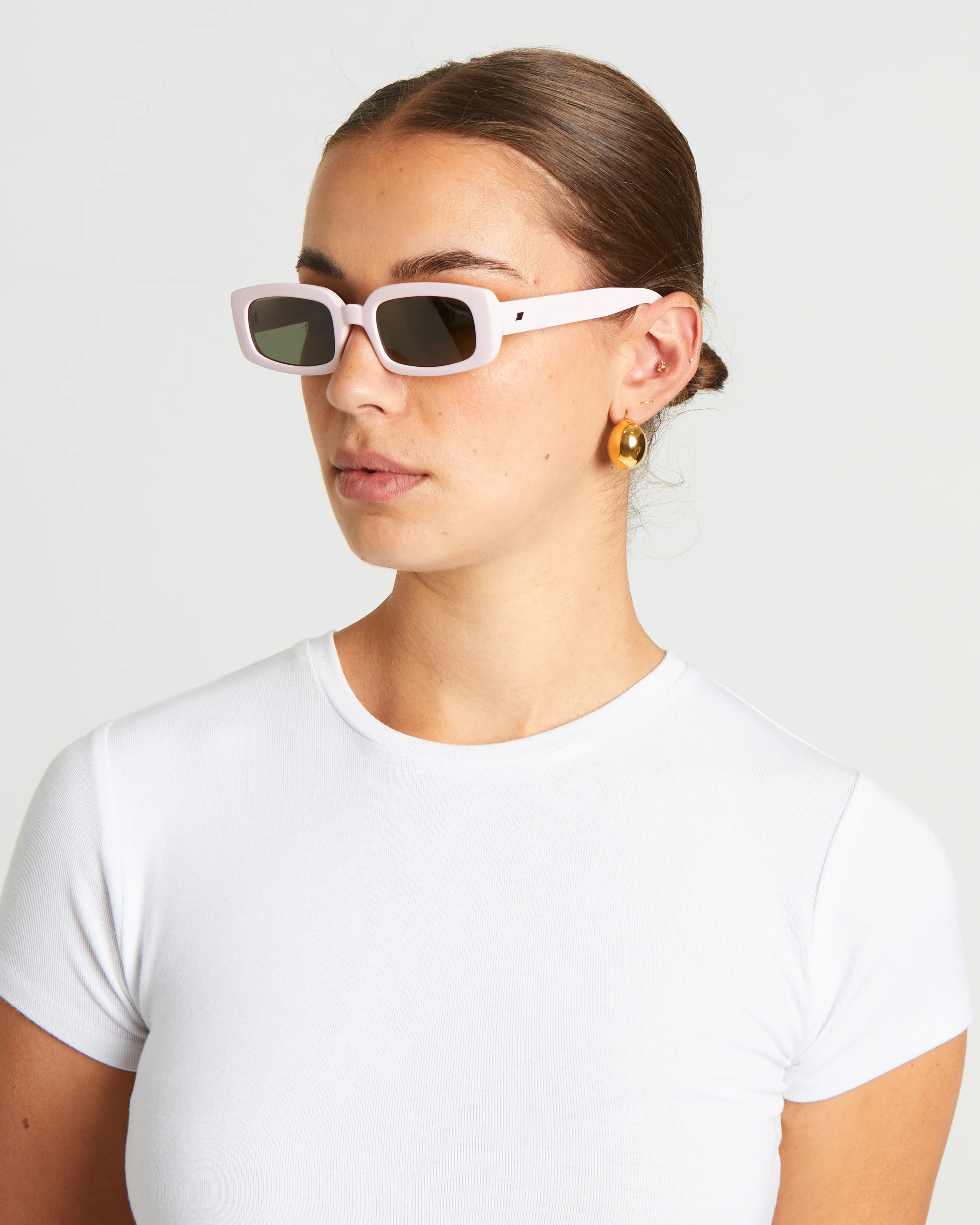 Dynamite Sunglasses in Pink Salt/Khaki Mono