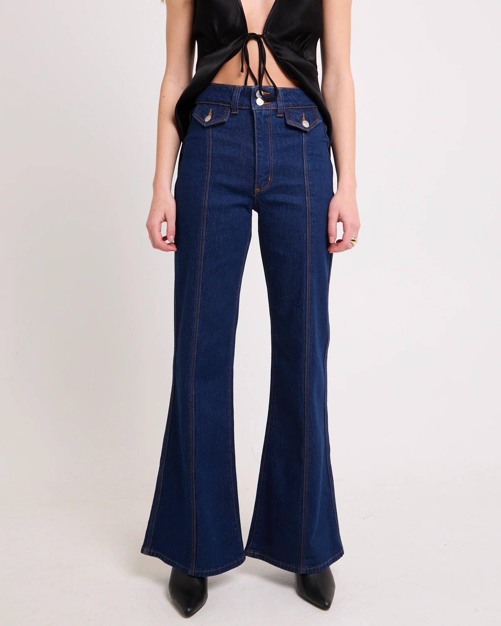 Eastcoast Flare Denim Jeans Celeste Riley Blue - Image 2