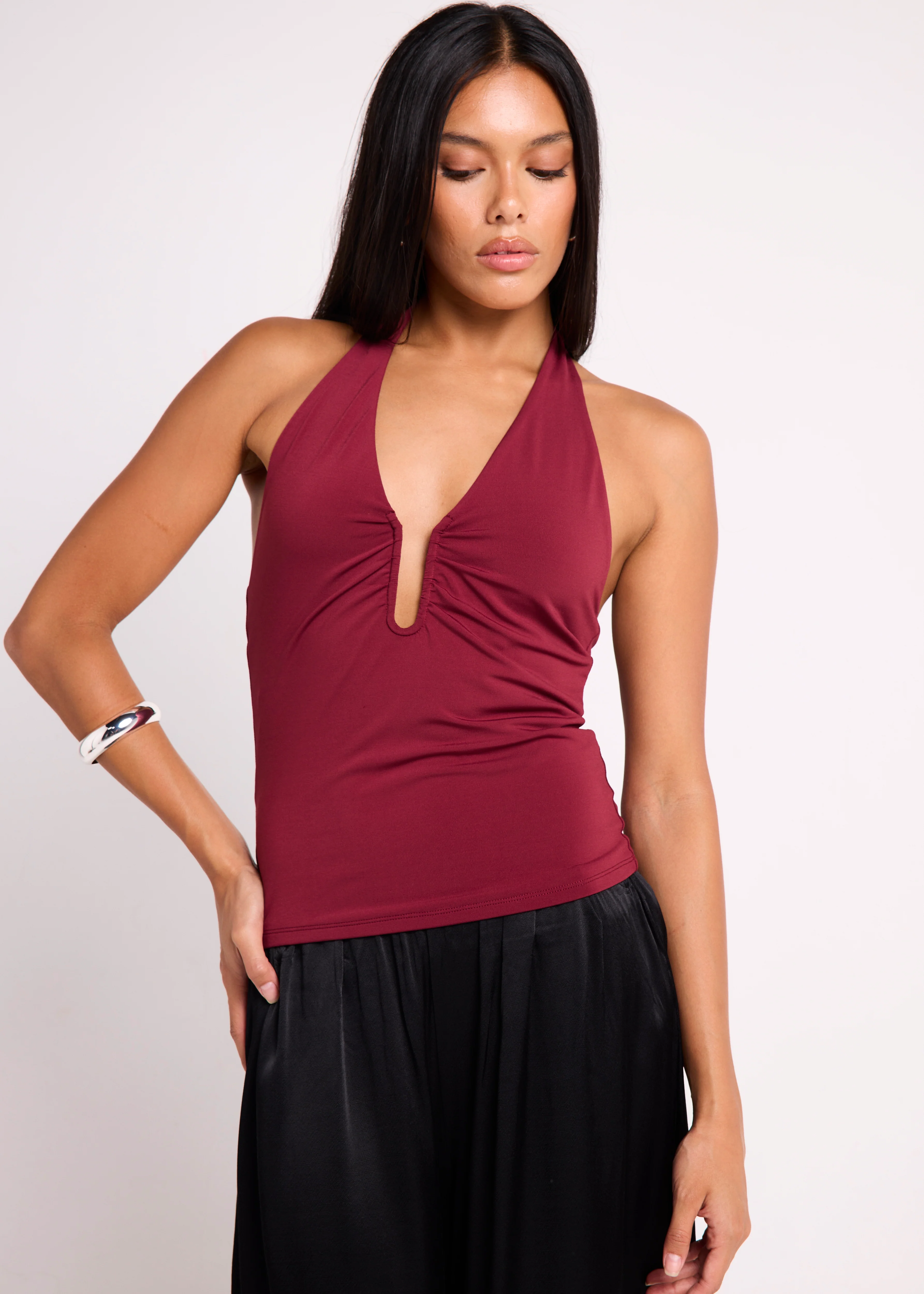 Eden Plunge Halter Top