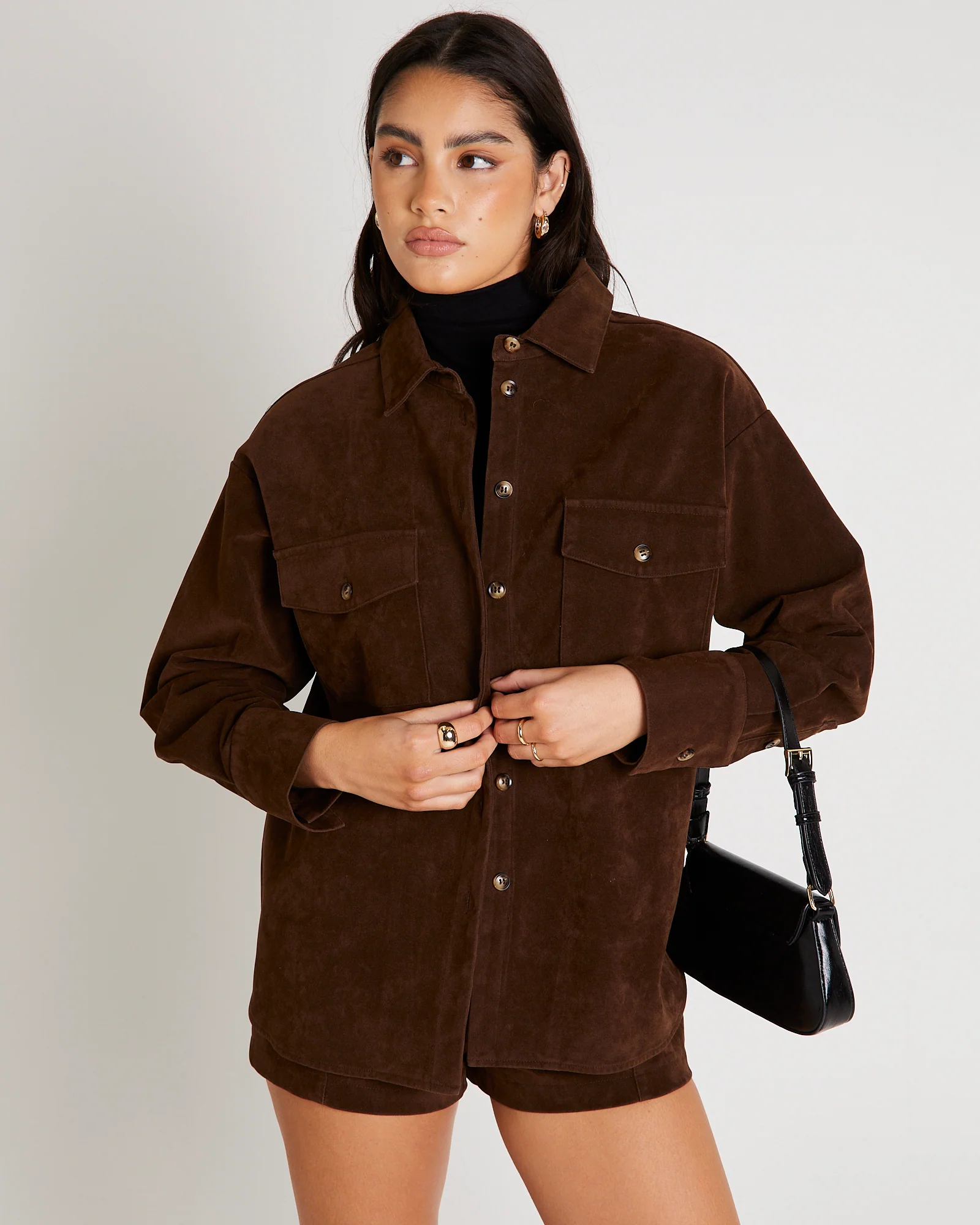 Elle Faux Suede Shirt - Image 5