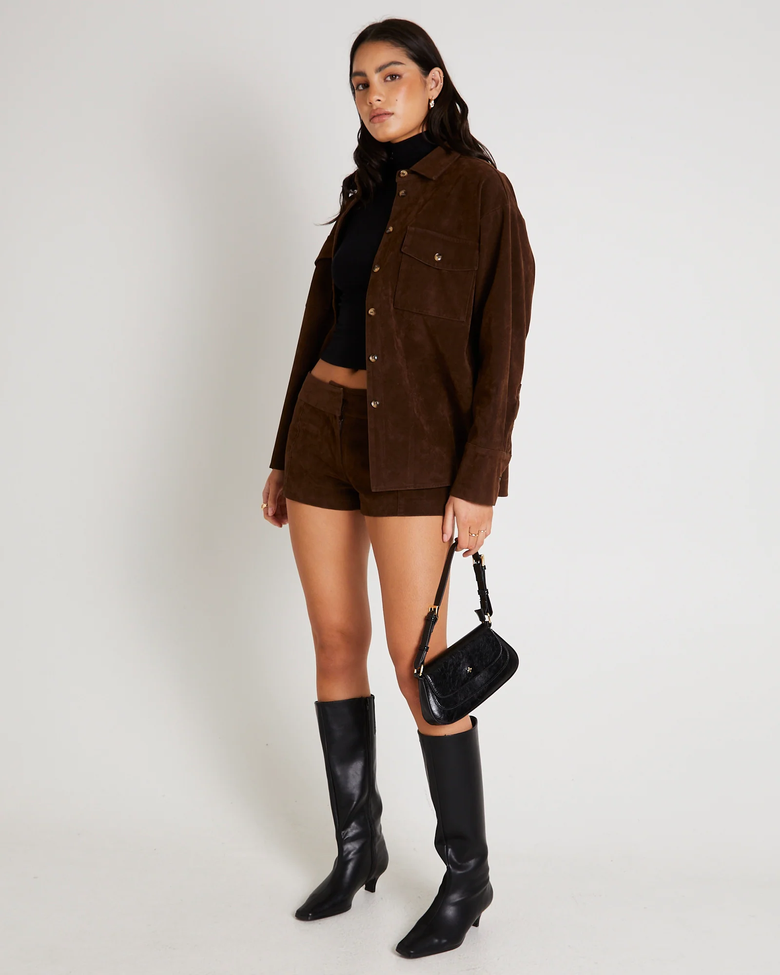 Elle Faux Suede Shirt - Image 7