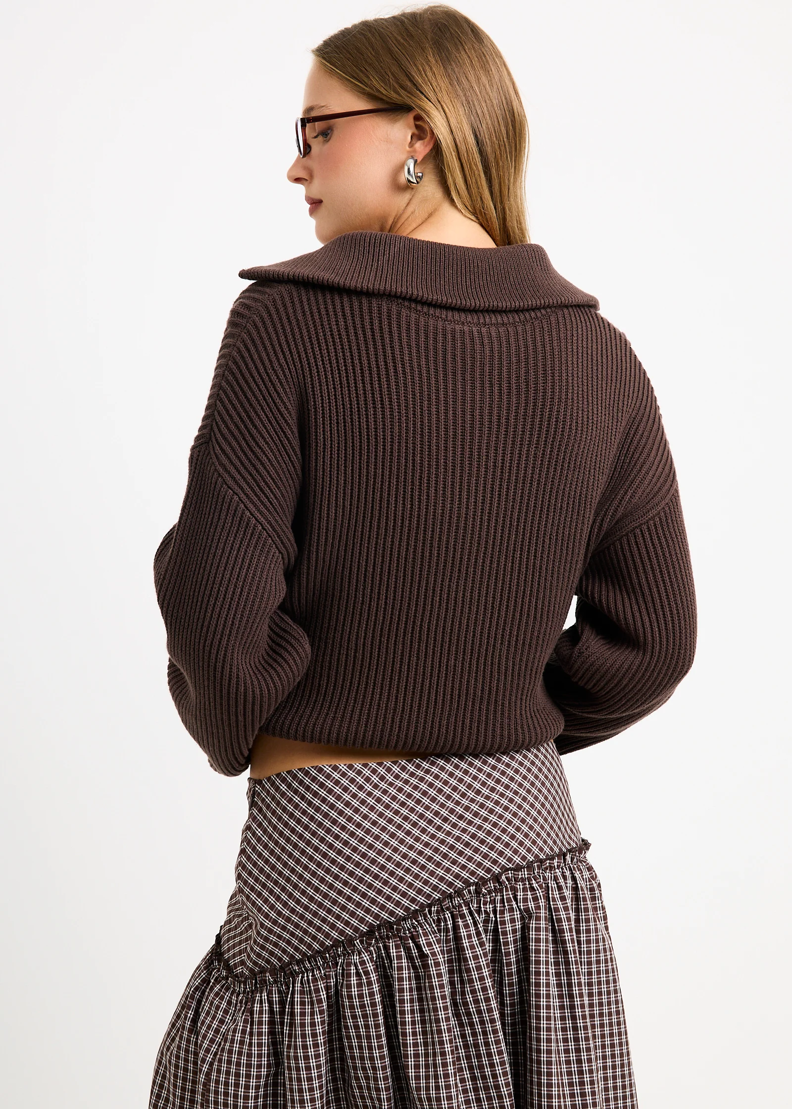 Ellie Double End Zip Longline Cardigan - Image 4