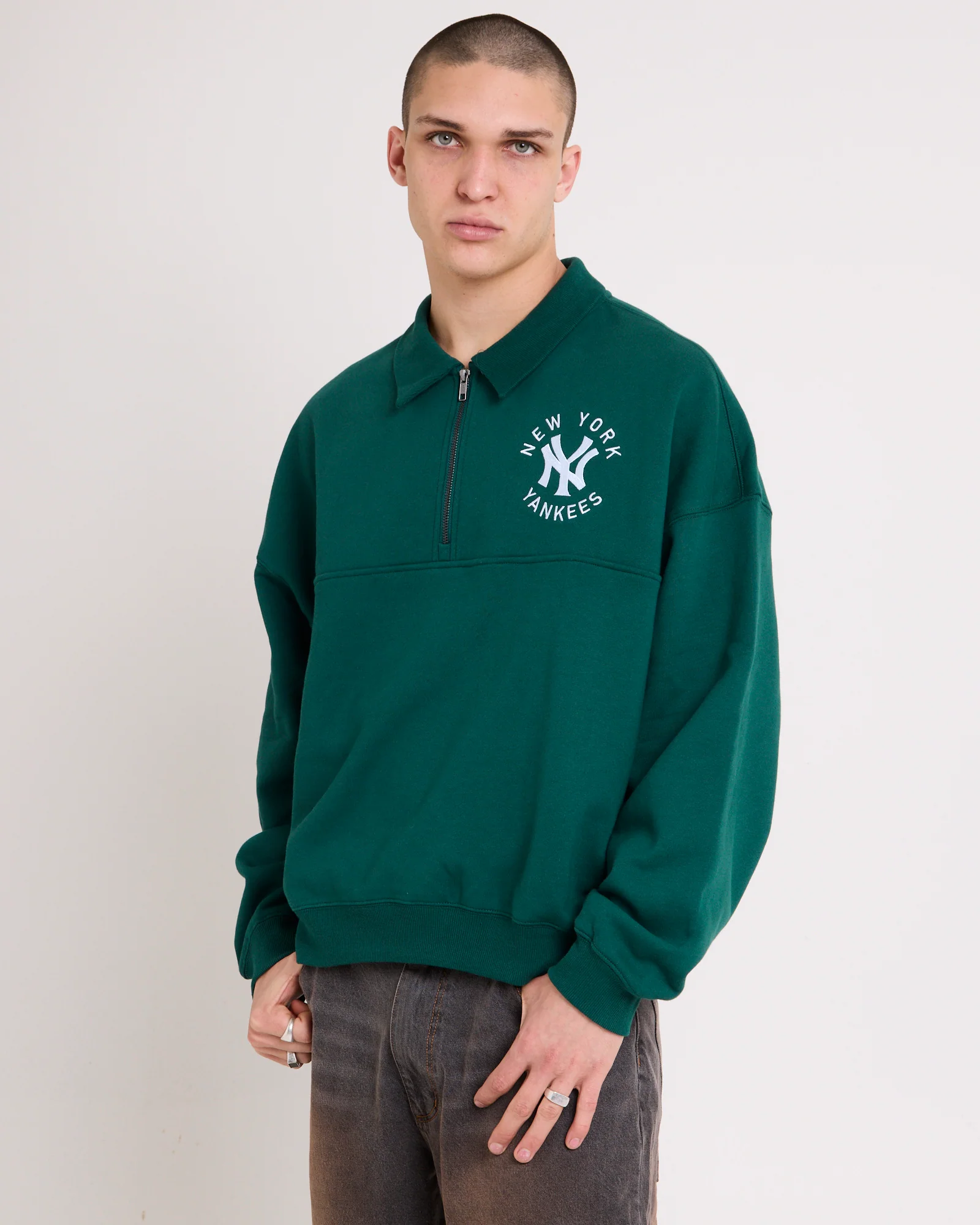 Yankees Half Zip Collared - Image 4