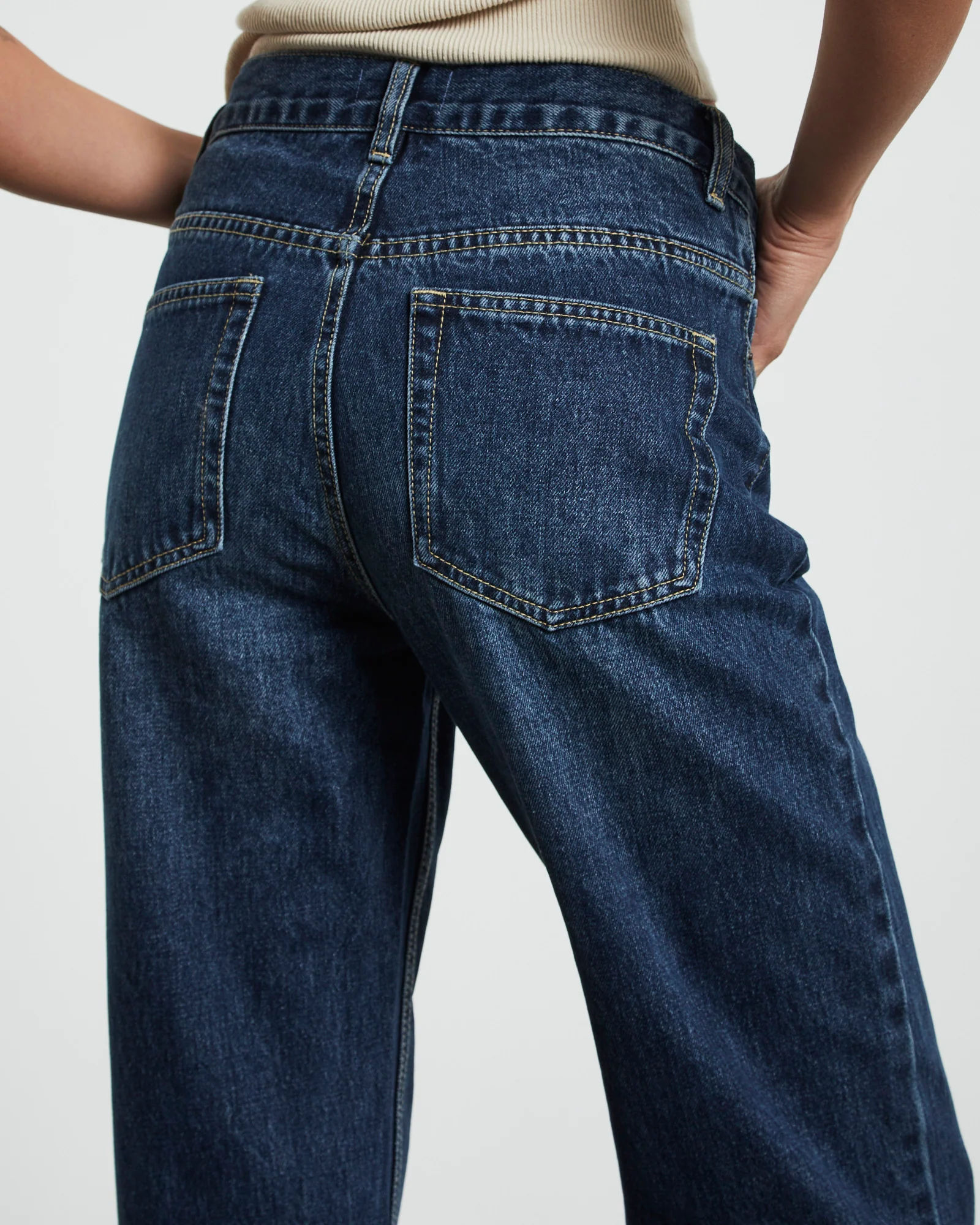 Emmy V Waist Straight Jeans Y2K - Image 5