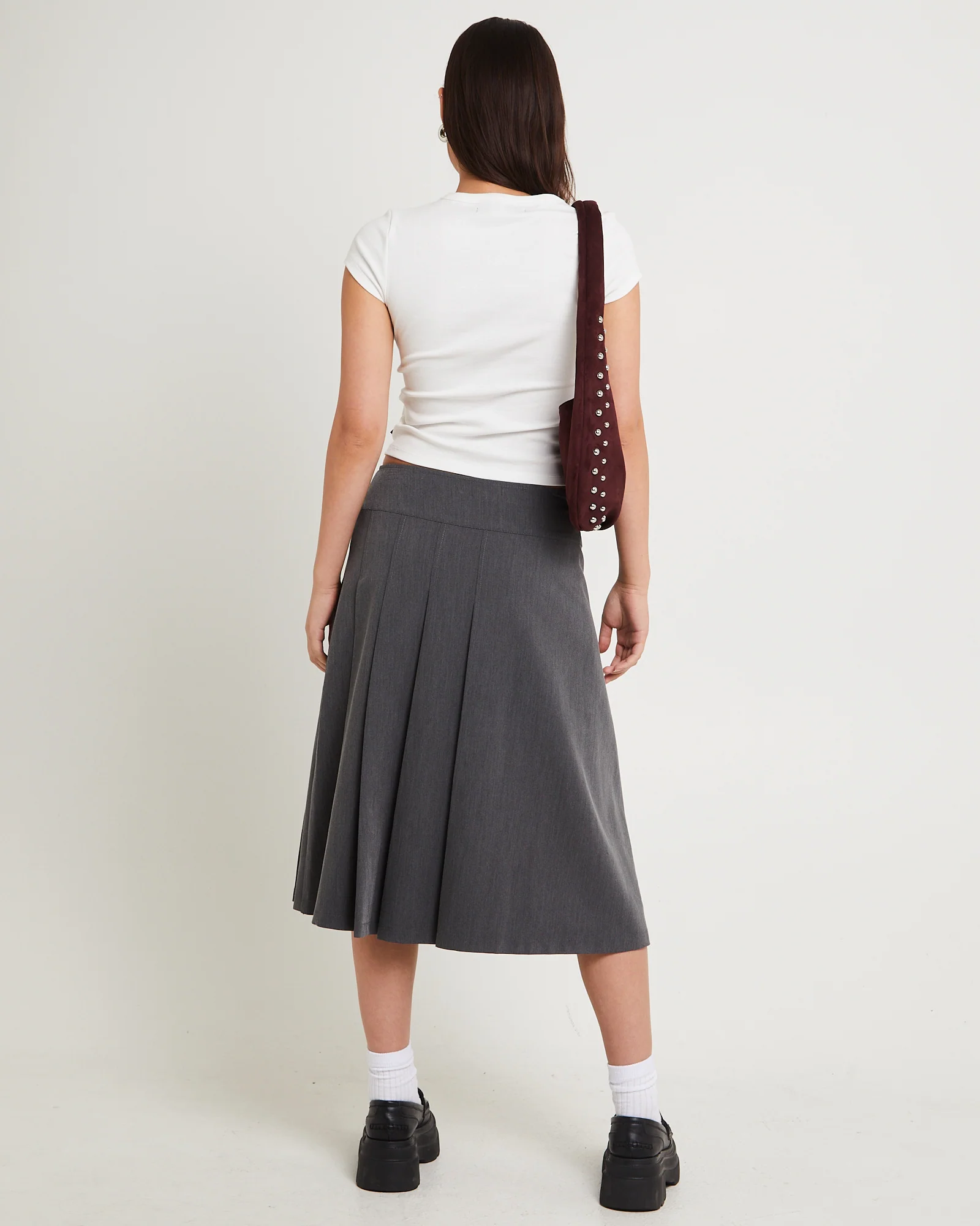 Eriksen Pleated Midi Skirt - Image 4