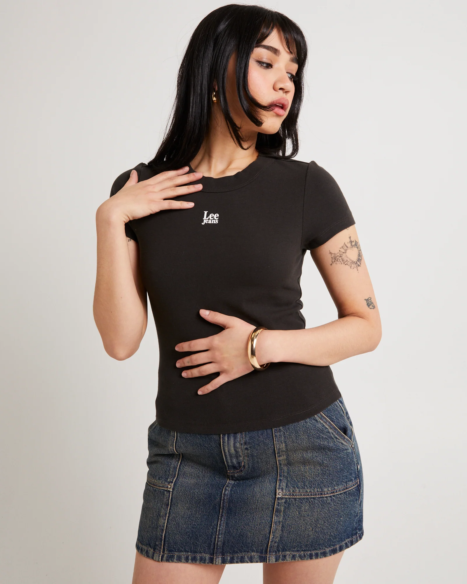 Essential Rib Recycled Cotton T-Shirt