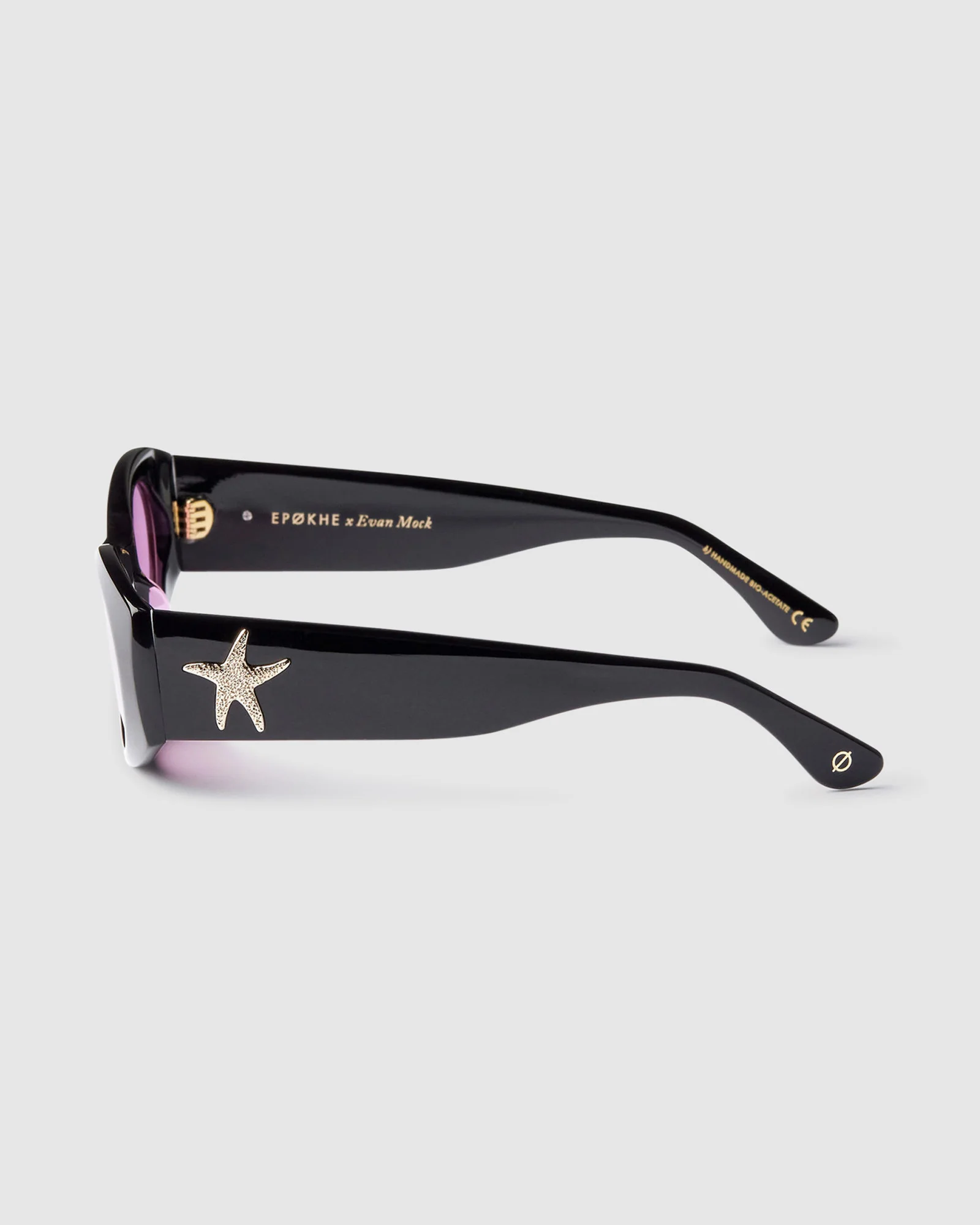 Evan Mock X Suede Sunglasses Black Polished/Velvet - Image 5