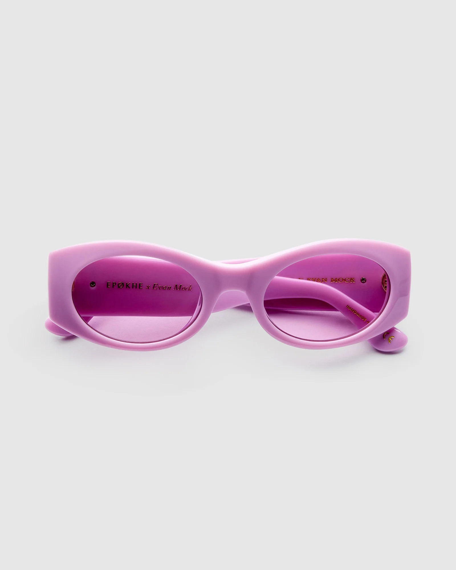 Evan Mock X Suede Sunglasses Mauve Polished/Velvet - Image 4