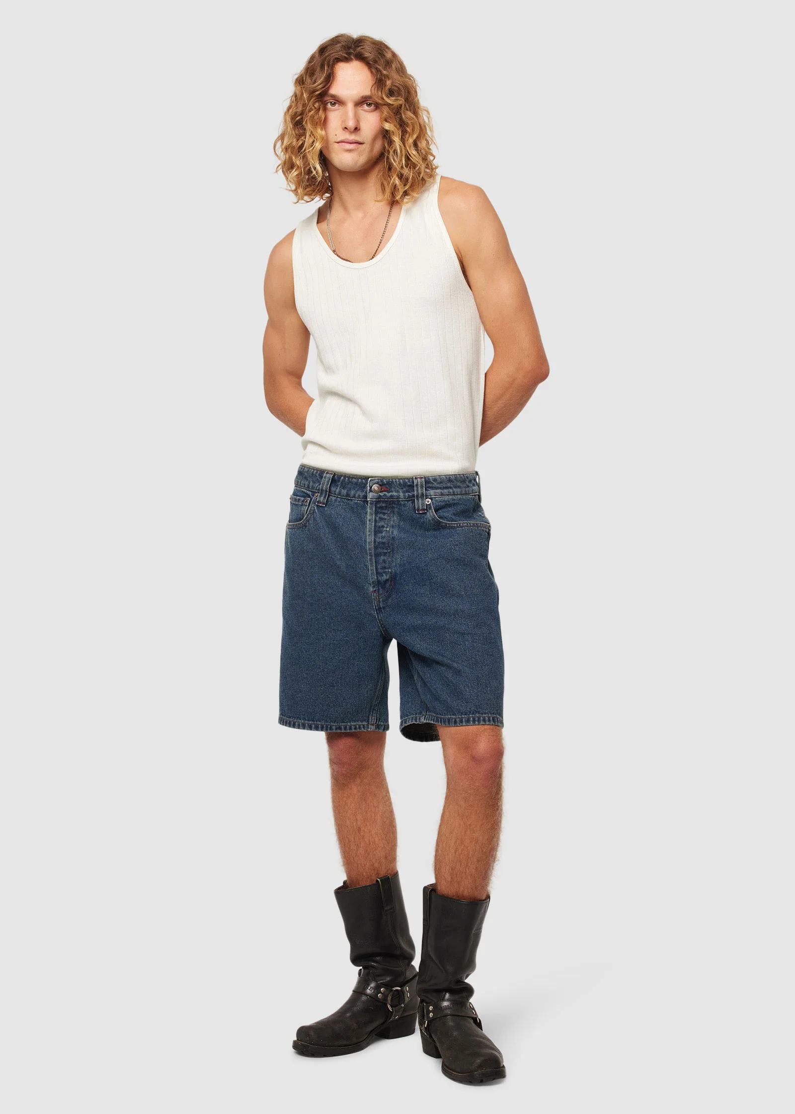 Ezy Denim Shorts Crimper