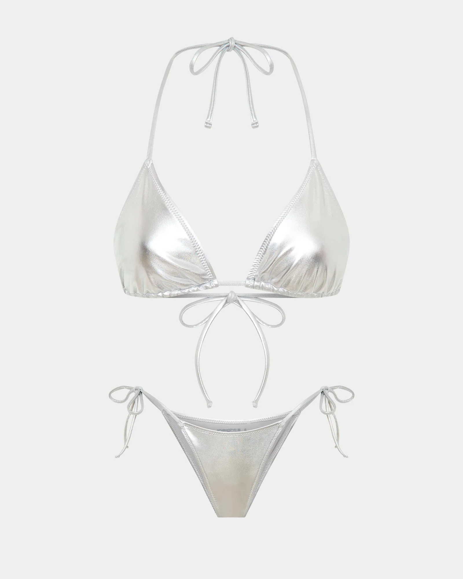 Fae Metal Triangle Bikini Top Bikini Set - Image 4