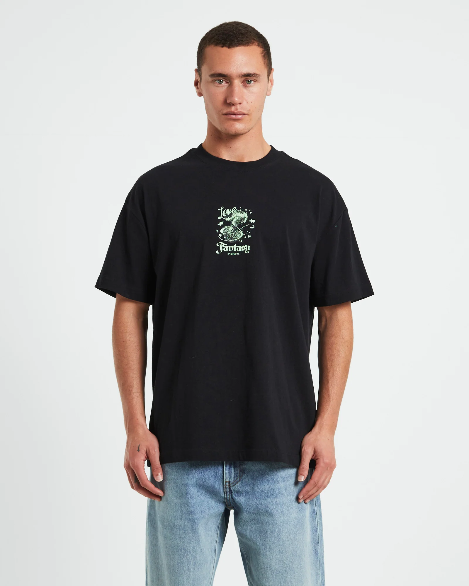 Fantasy Short Sleeve T-Shirt in Black
