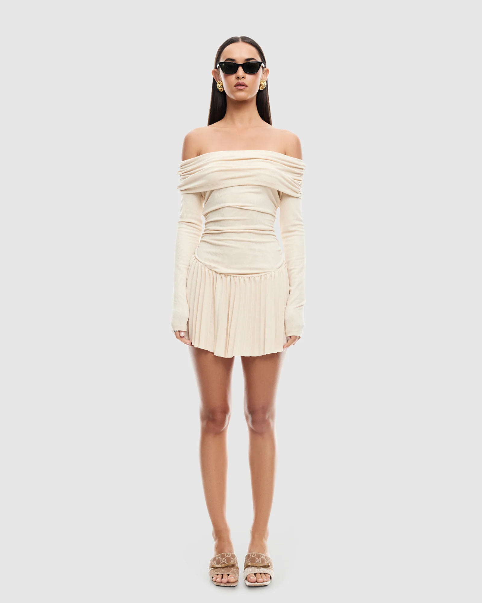 Field Of Dreams Long Sleeve Mini Dress