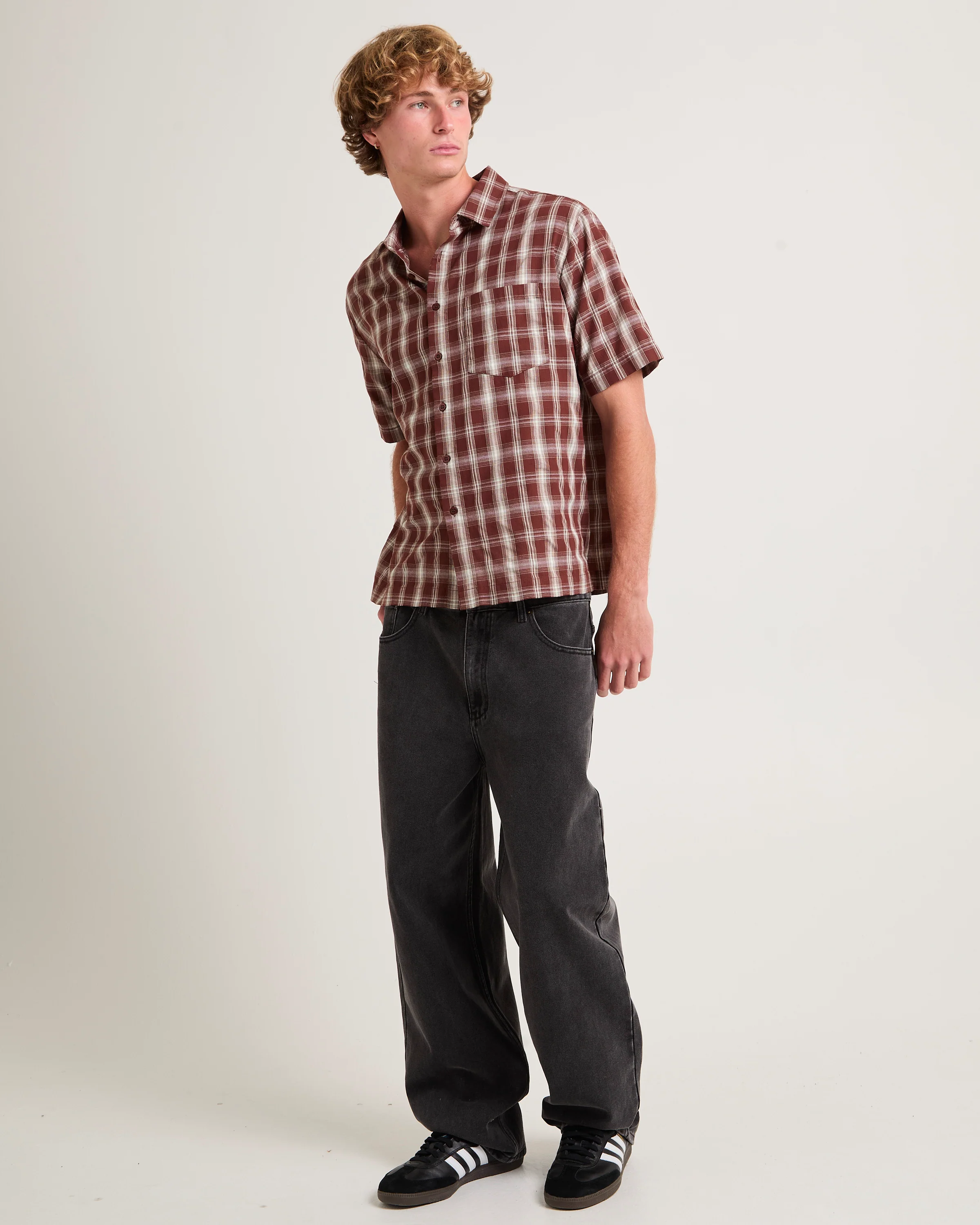 Figment Box Short Sleeve Check Shirt - Image 4