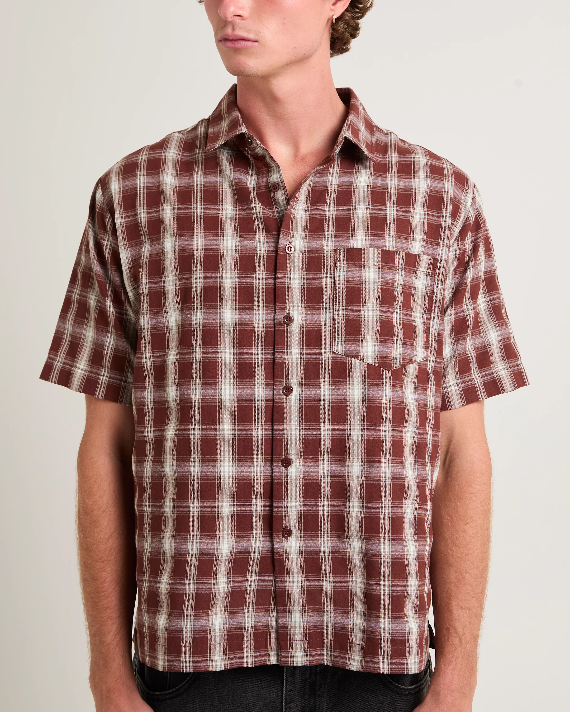 Figment Box Short Sleeve Check Shirt - Image 5