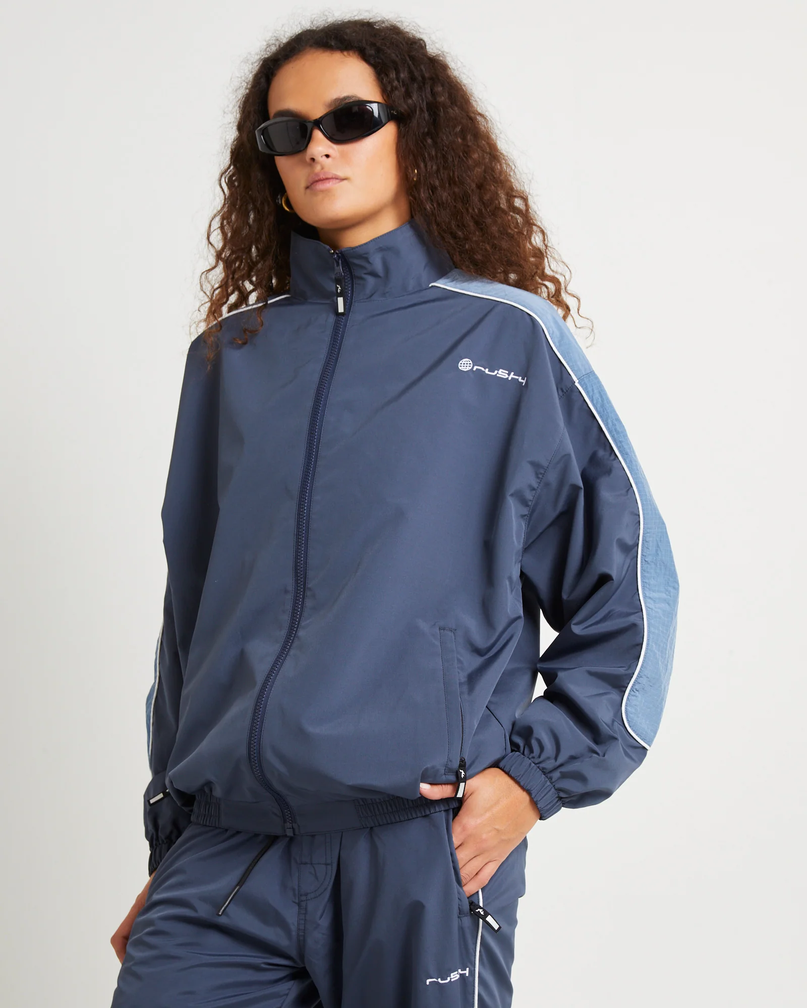 First Touch Unisex Track Jacket Coal - Image 6
