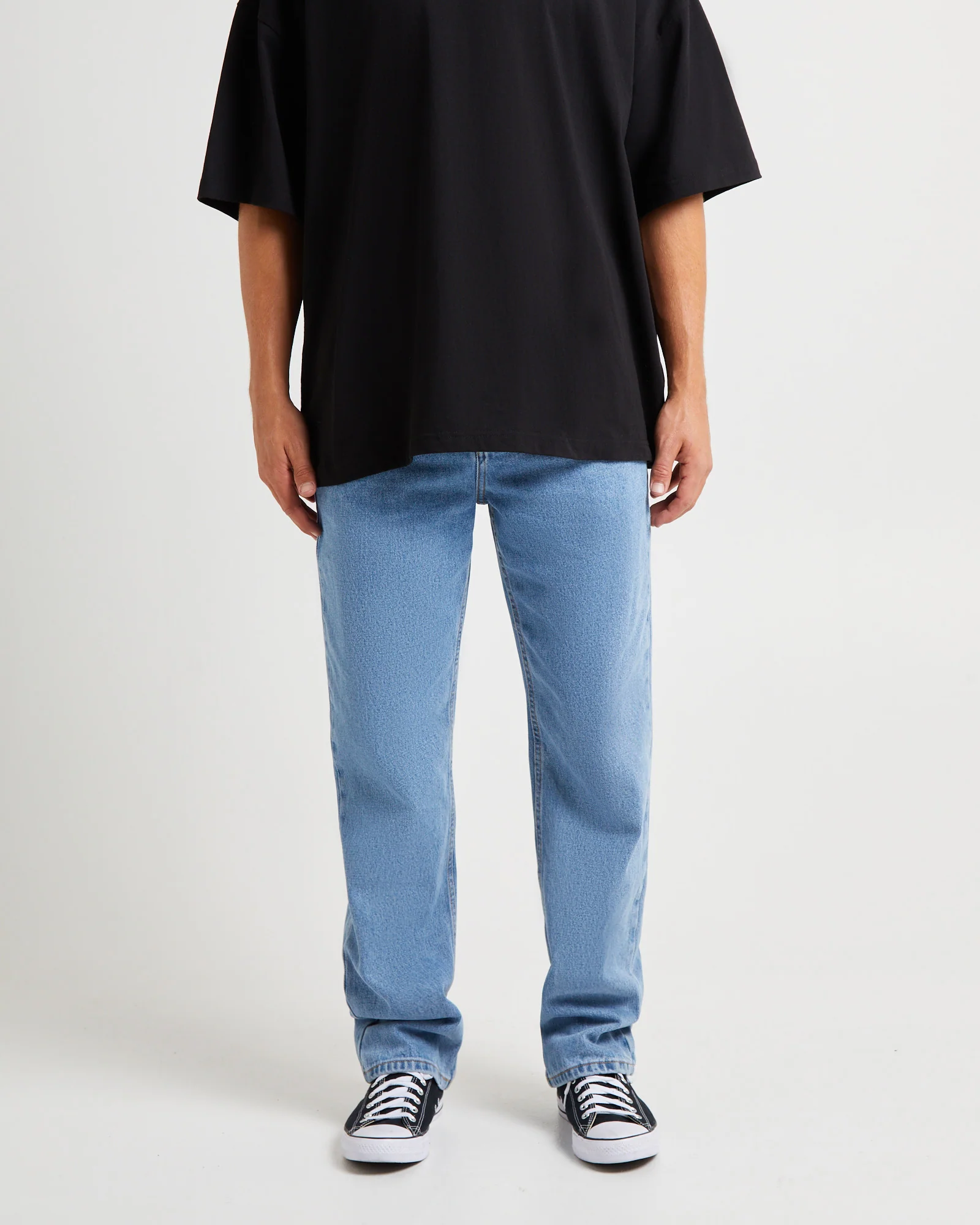 Fracture Straight Denim Jeans