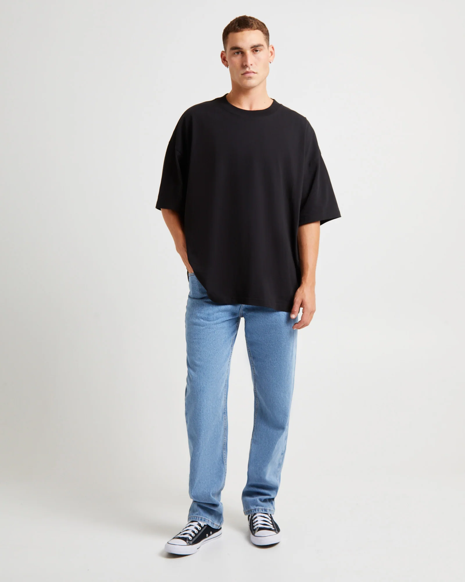 Fracture Straight Denim Jeans - Image 3