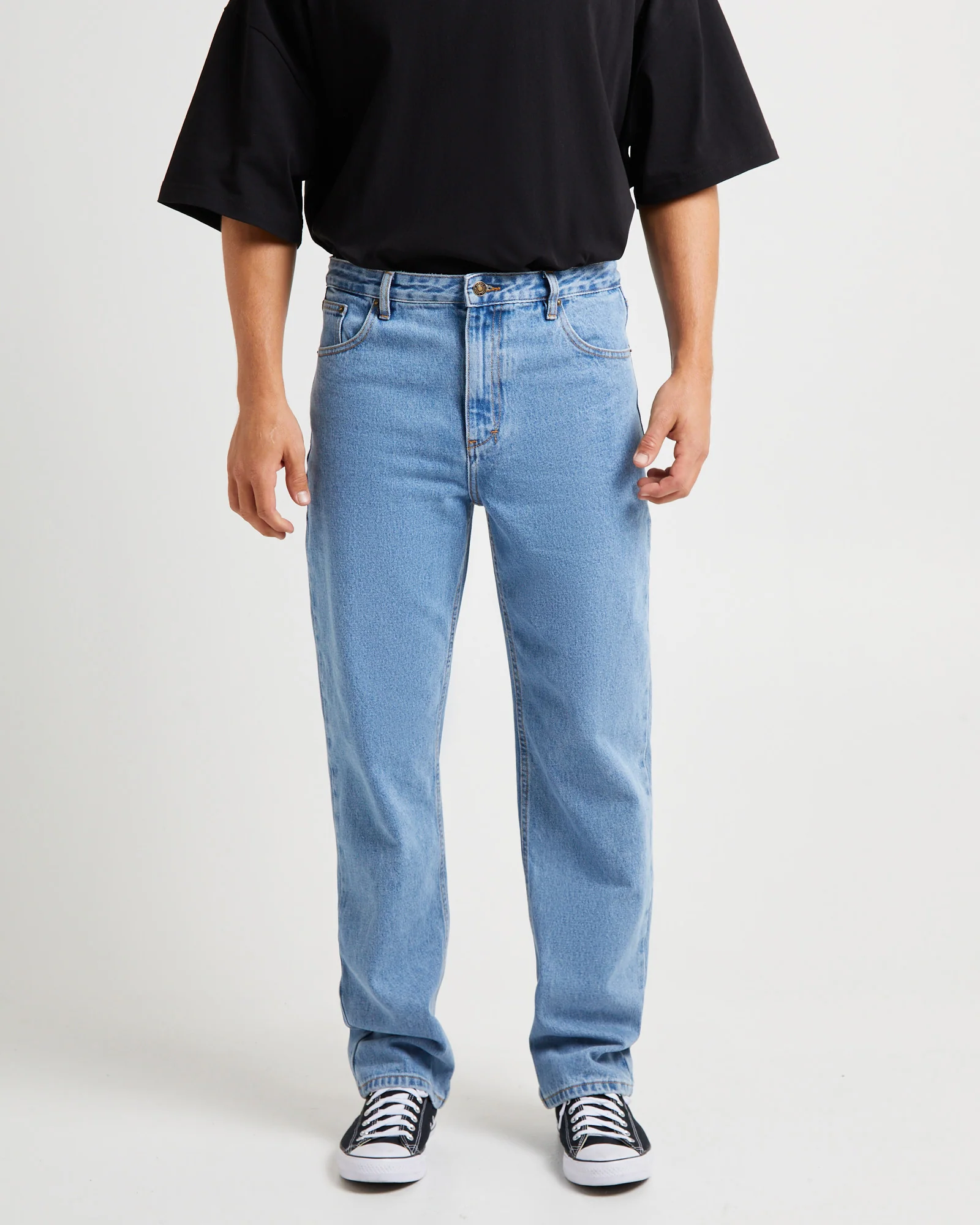 Fracture Straight Denim Jeans - Image 4