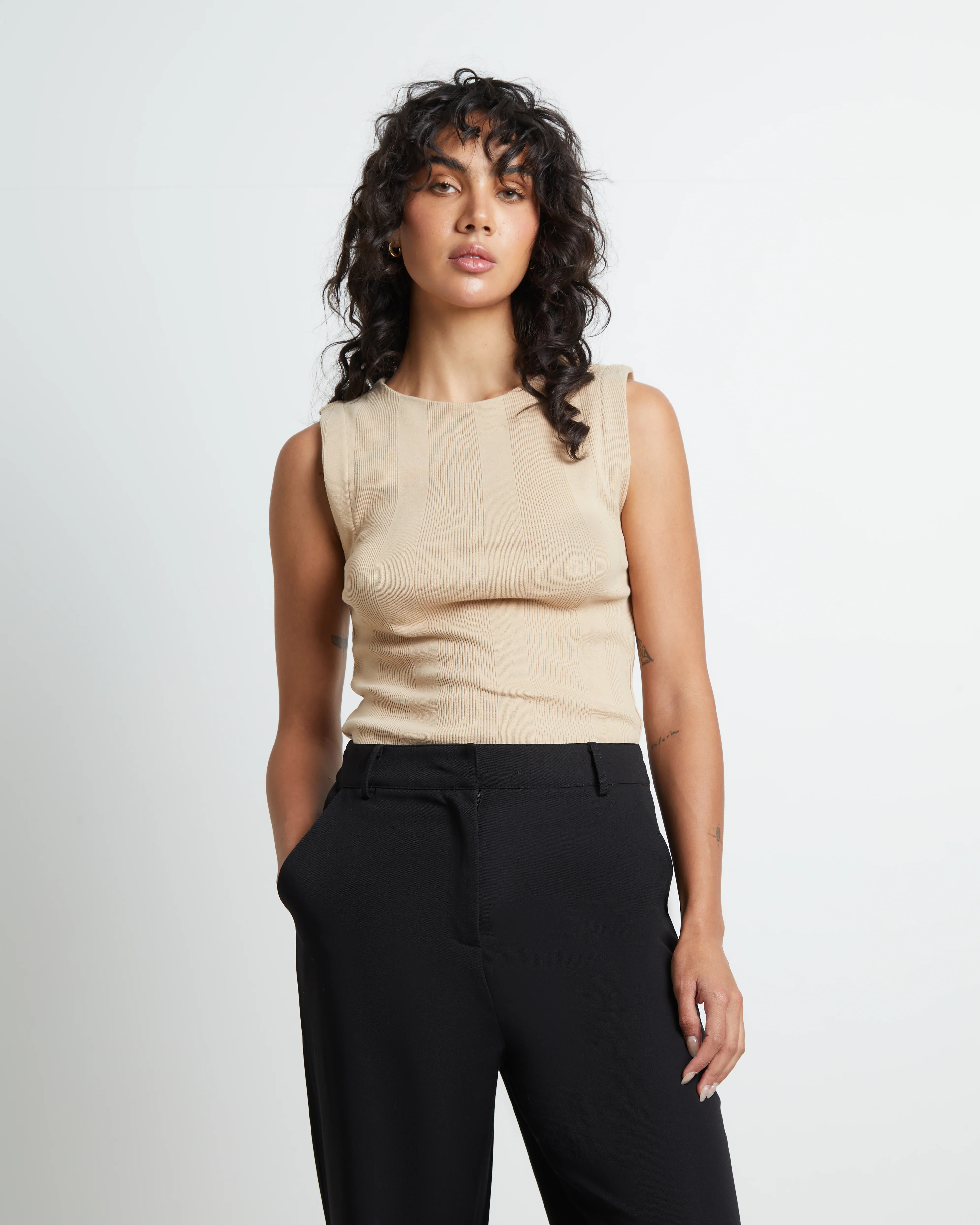 Frenchie 90s Top in Oat