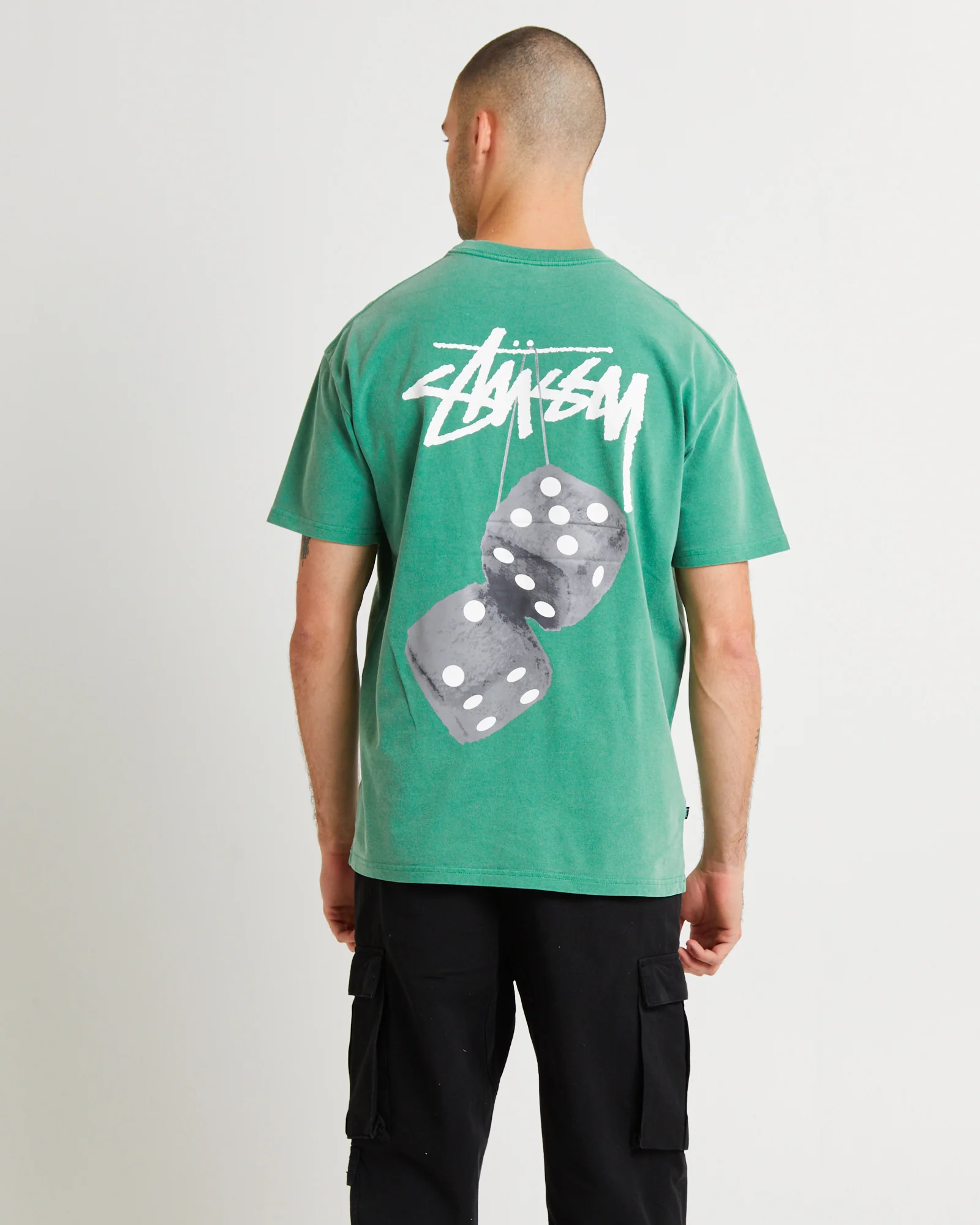 Fuzzy Dice Heavyweight Short Sleeve T-Shirt Pine Green