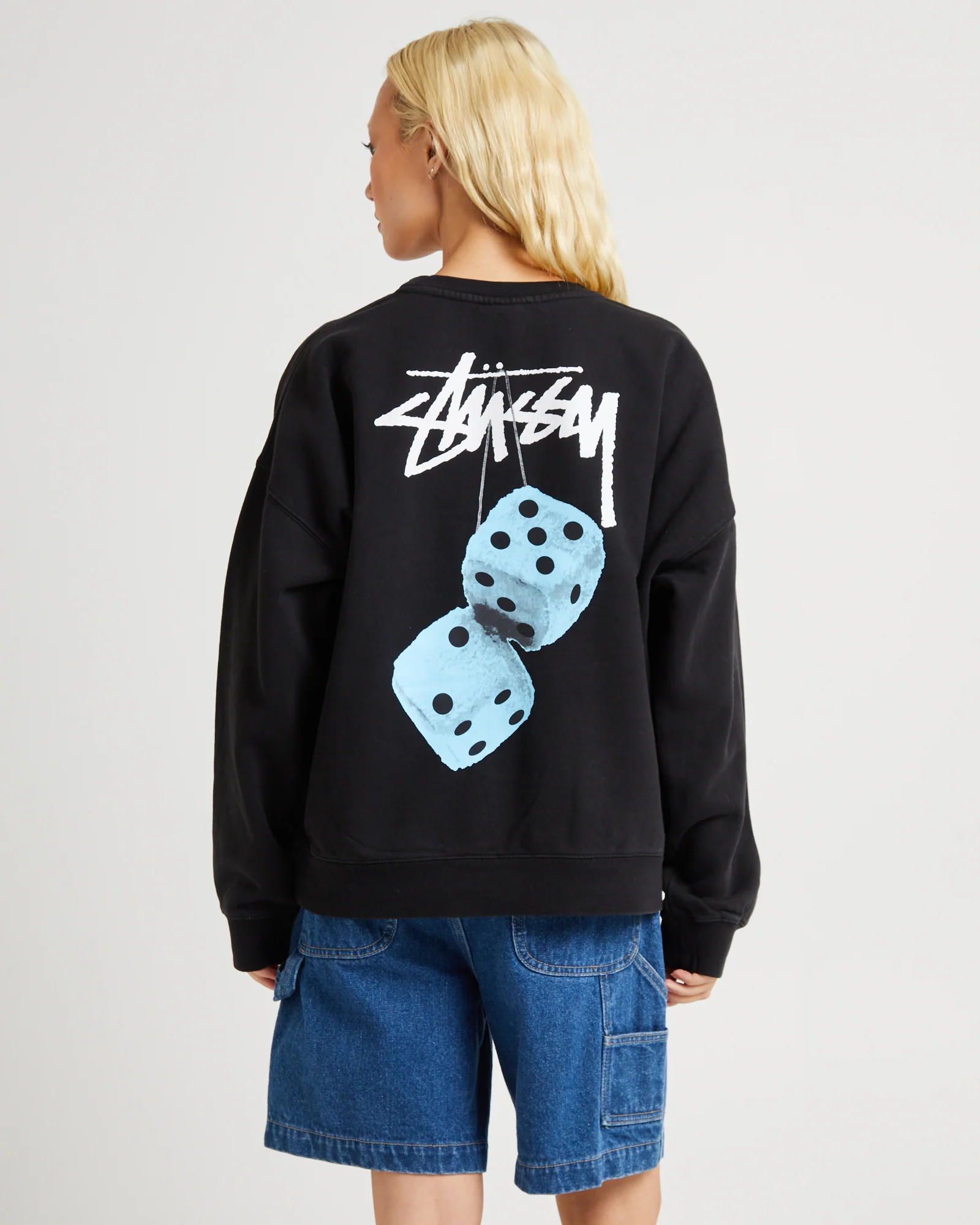 Fuzzy Dice Oversized Crew Jumper