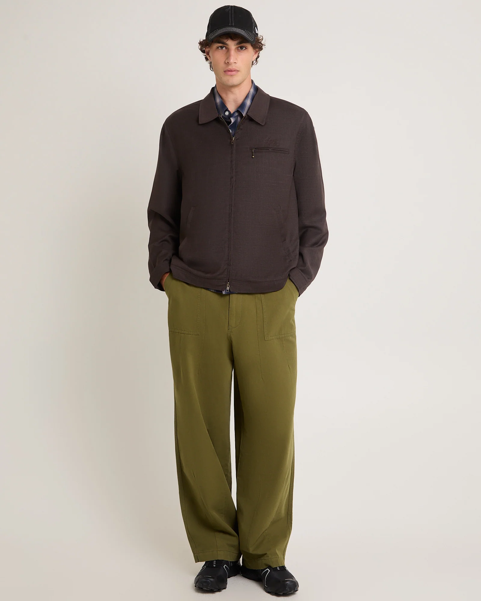 Gaberdine Zip Jacket