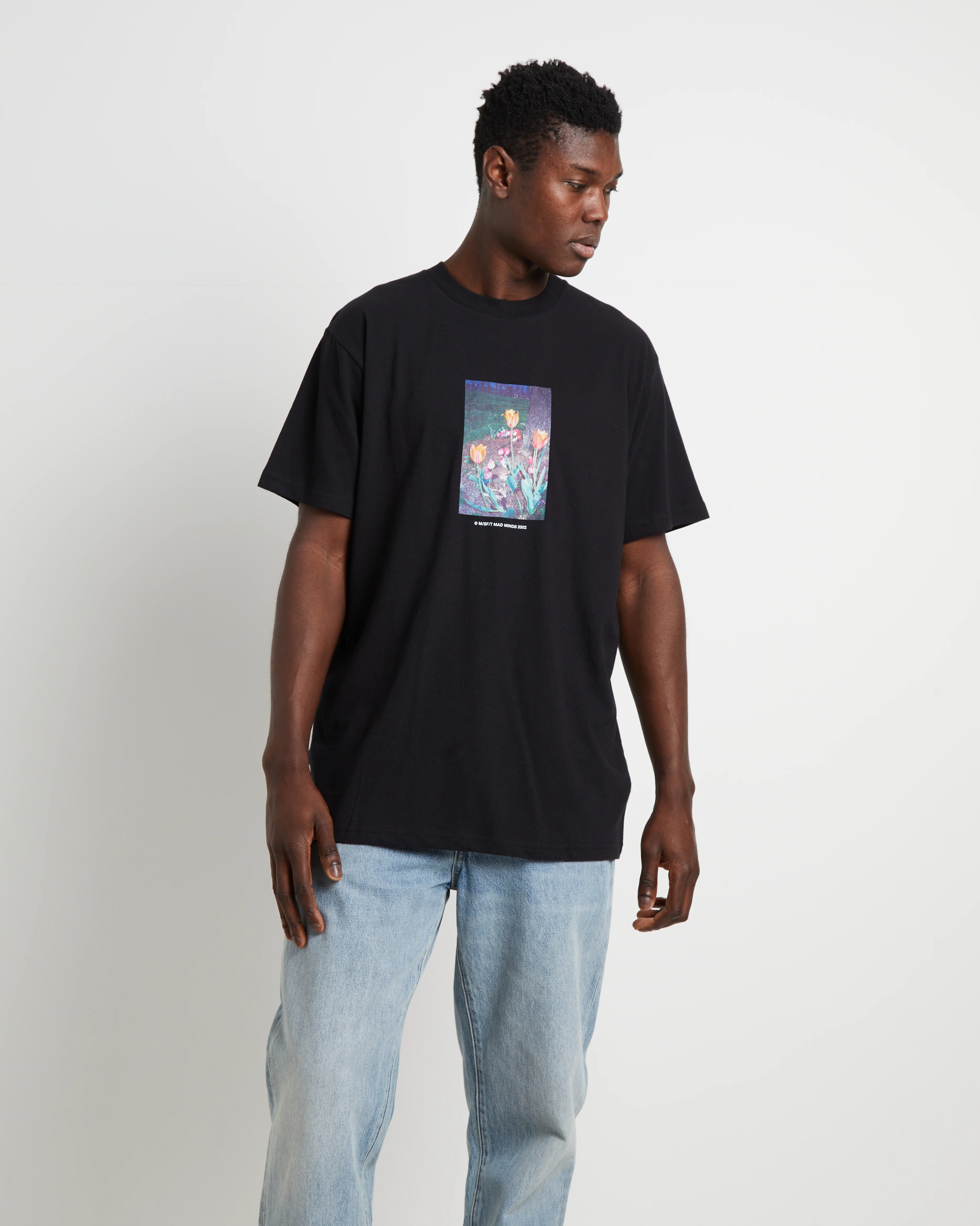 Garden Short Sleeve T-Shirt in Washed Black