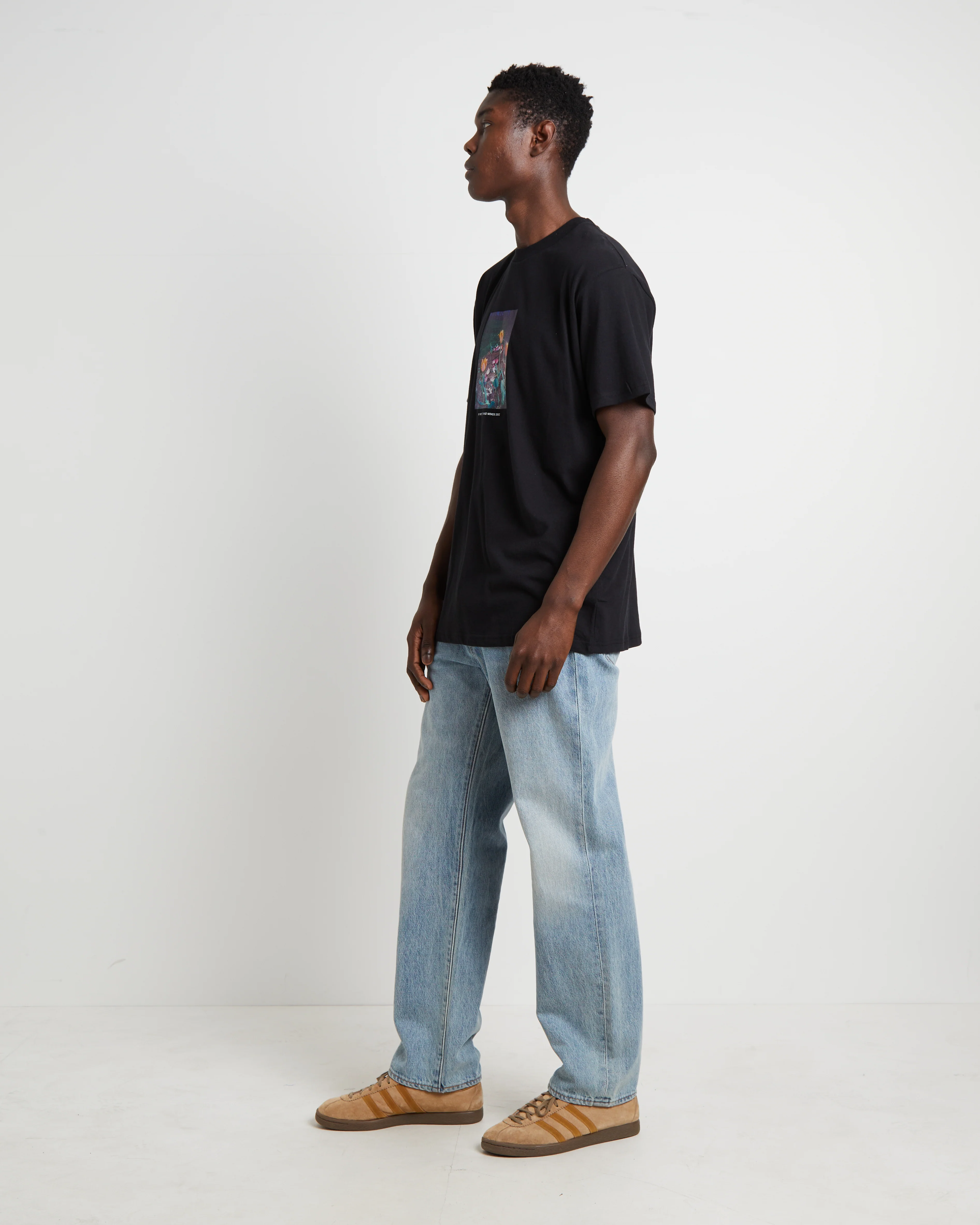 Garden Short Sleeve T-Shirt in Washed Black - Image 4
