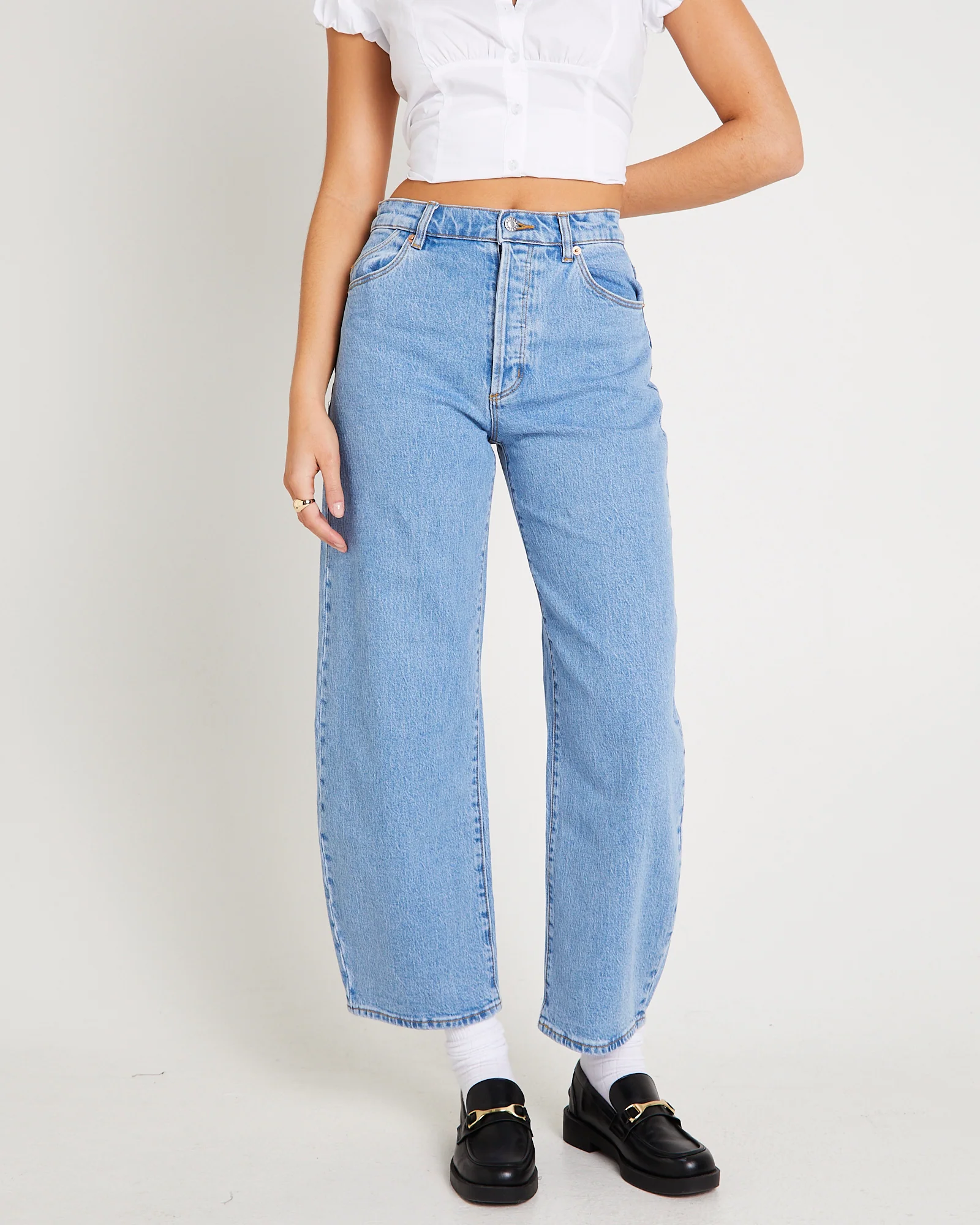 Gigi Barrel Denim Jeans - Image 2