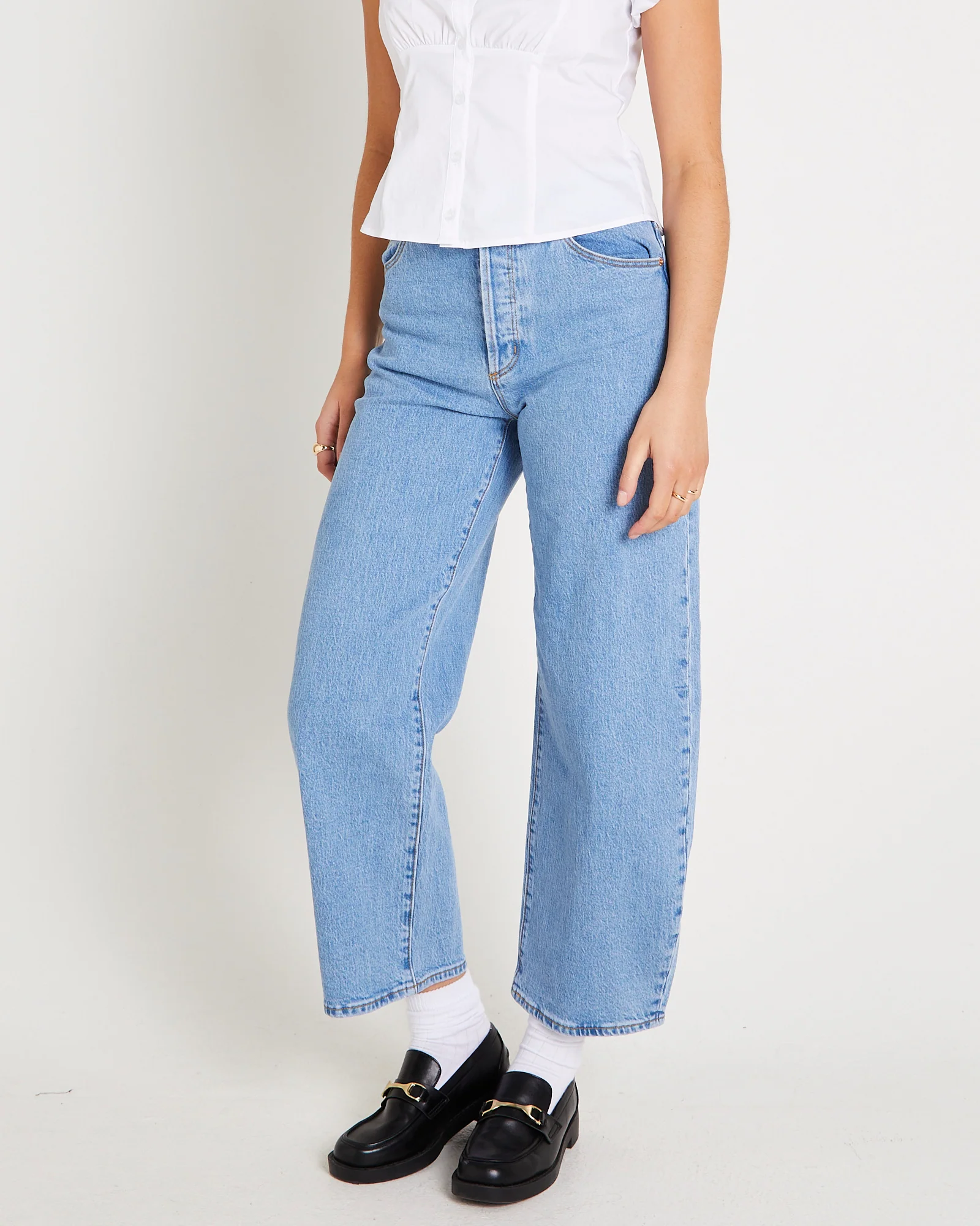 Gigi Barrel Denim Jeans - Image 4