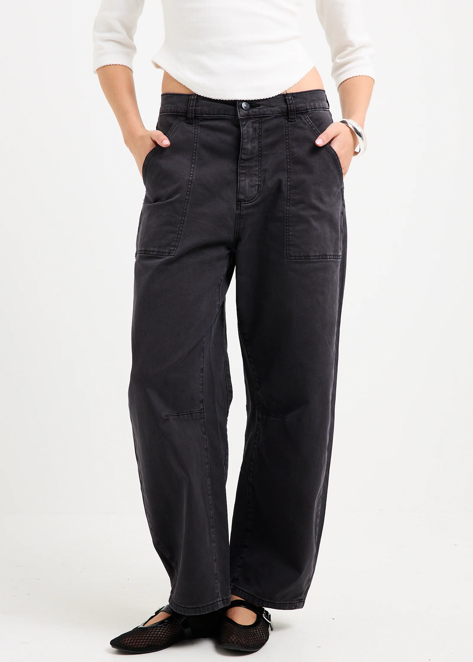 Gigi Barrel Denim Jeans - Image 2