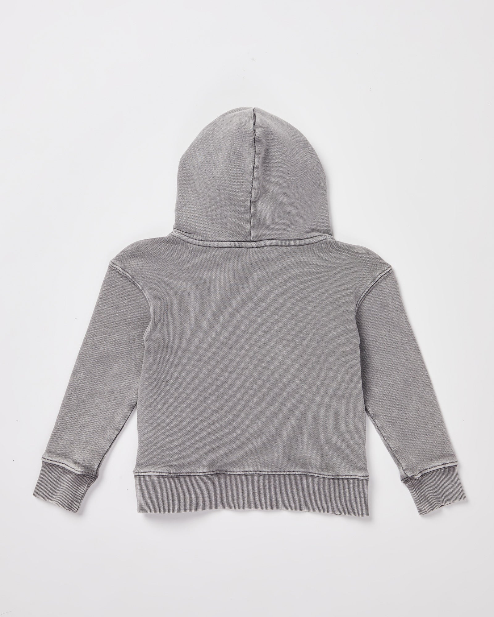Girls Fleece Hood in Grey - Image 3