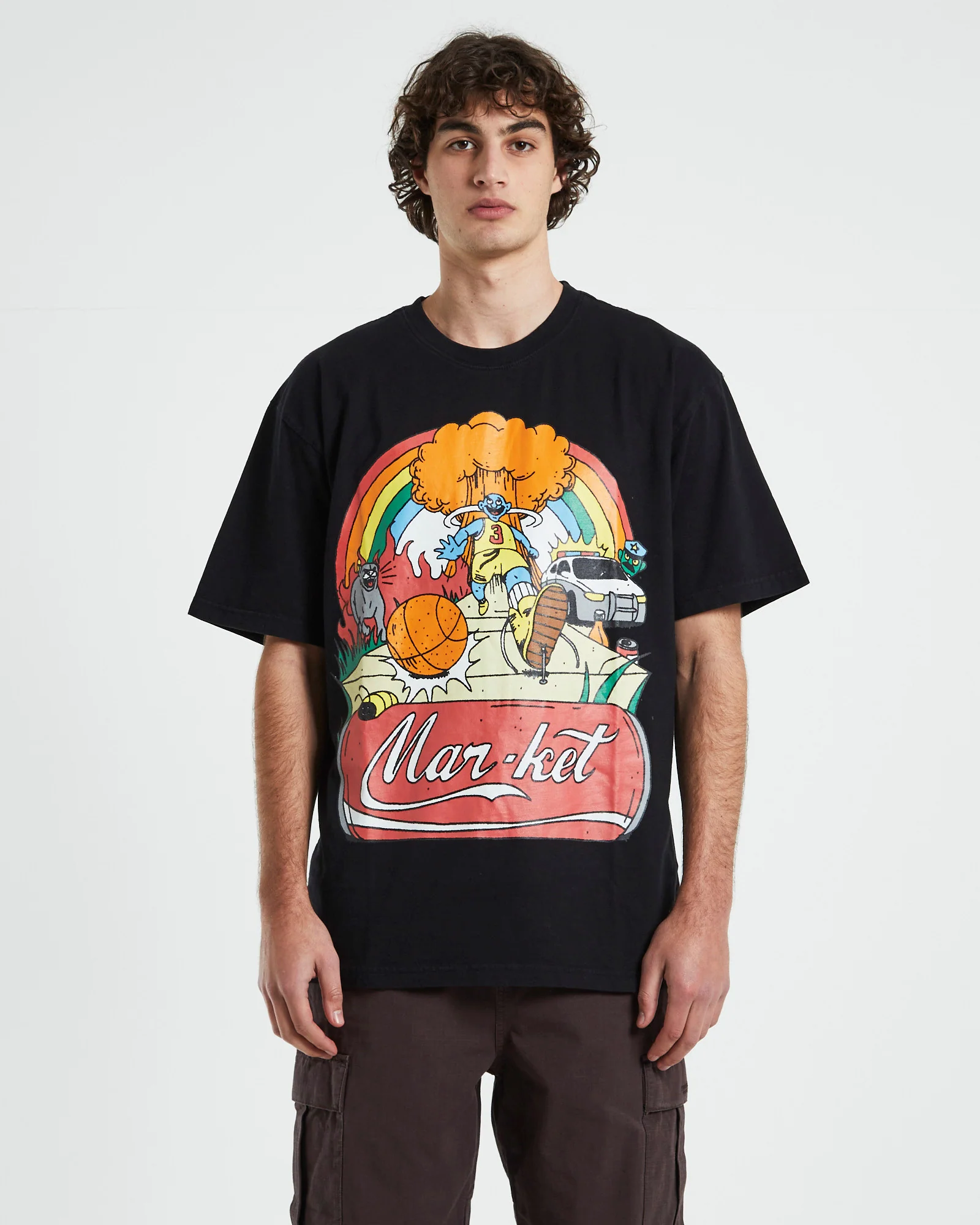 Good Day Short Sleeve T-Shirt in Vintage Black