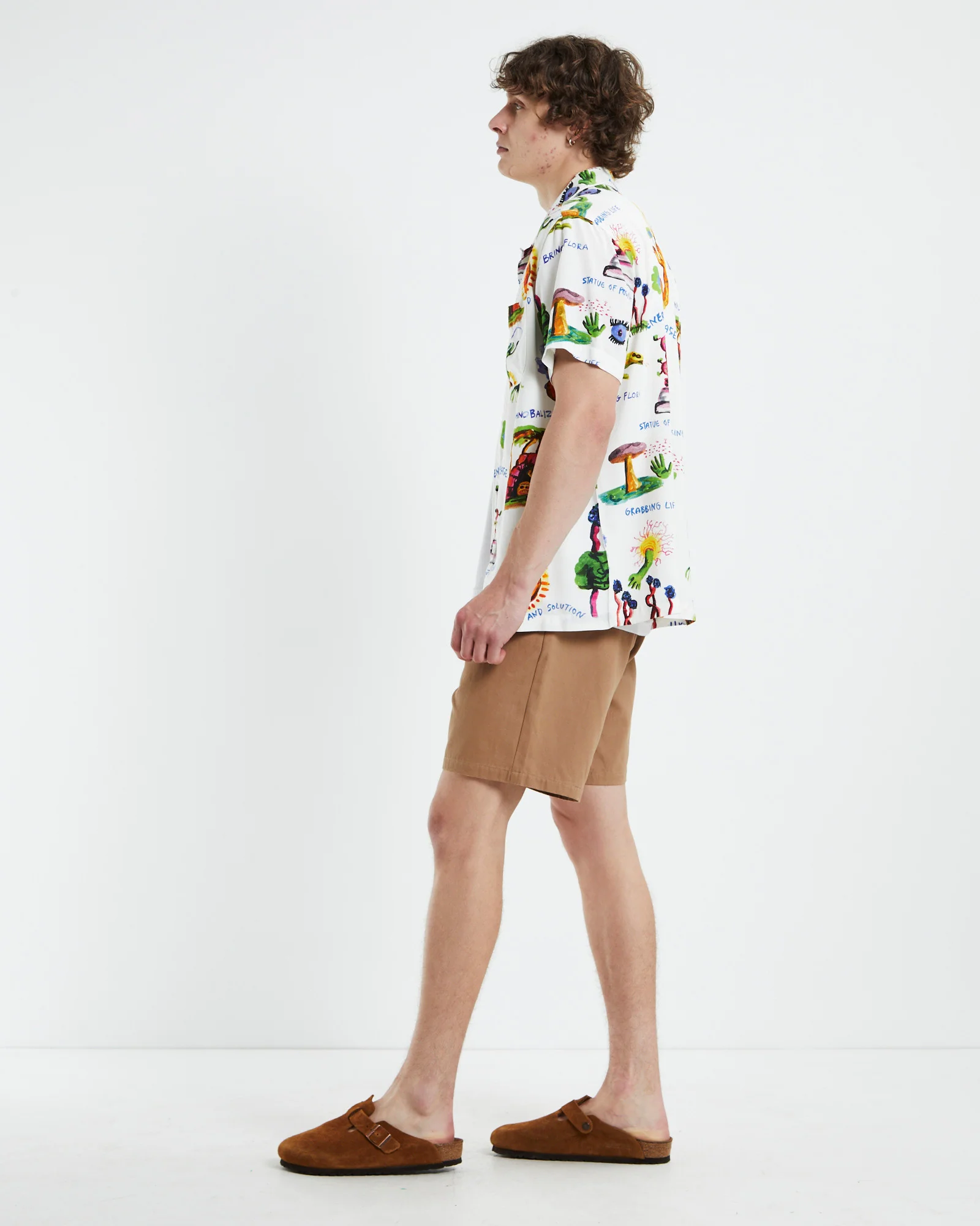 Grabbing Life Short Sleeve Shirt White - Image 4