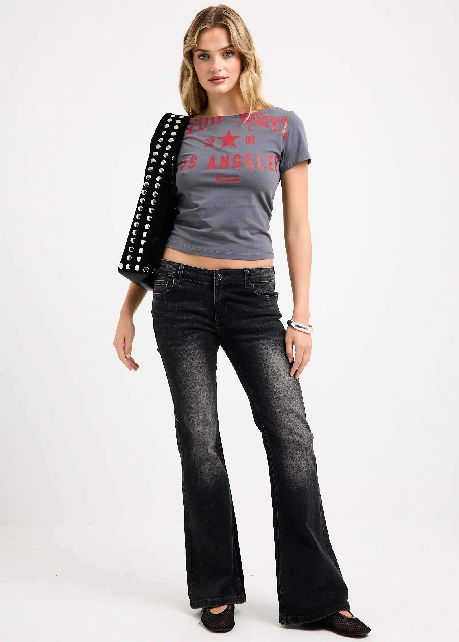 Grazia Low Rise Flare Denim Jeans