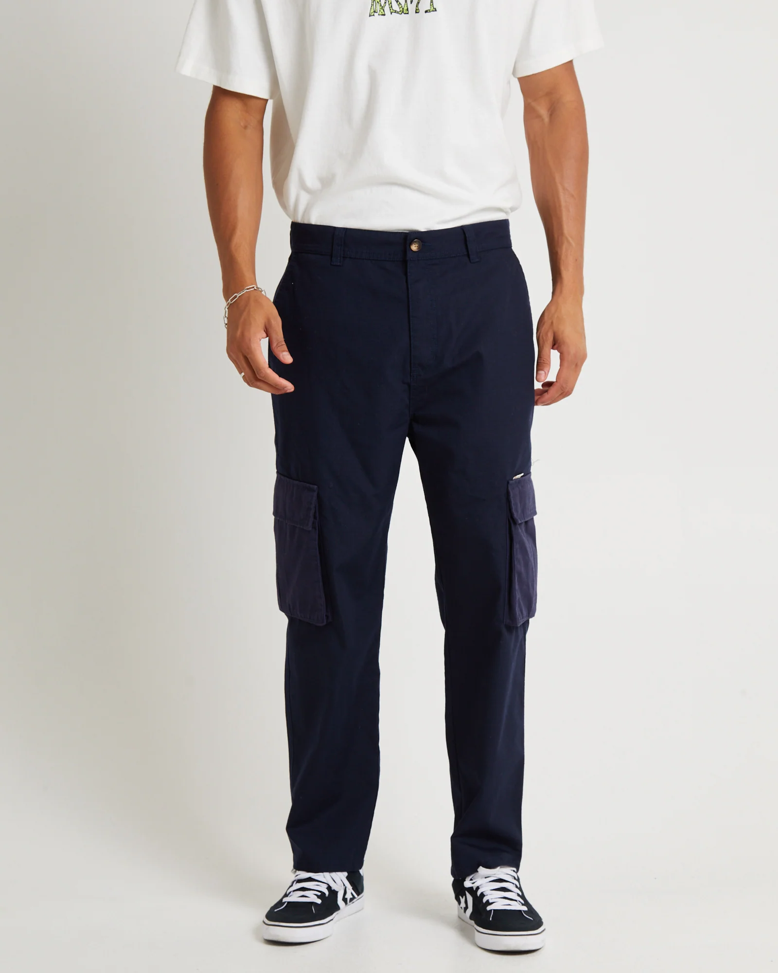 Green Onions Cargo Pants Dark Navy - Image 4