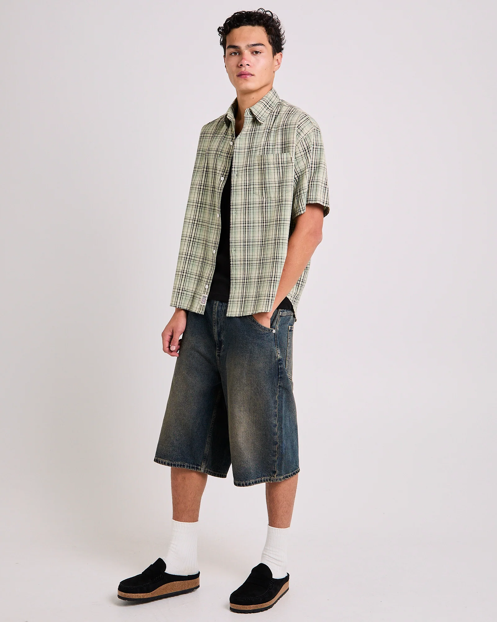 Ground Plaid Short Sleeve Shirt - Image 4
