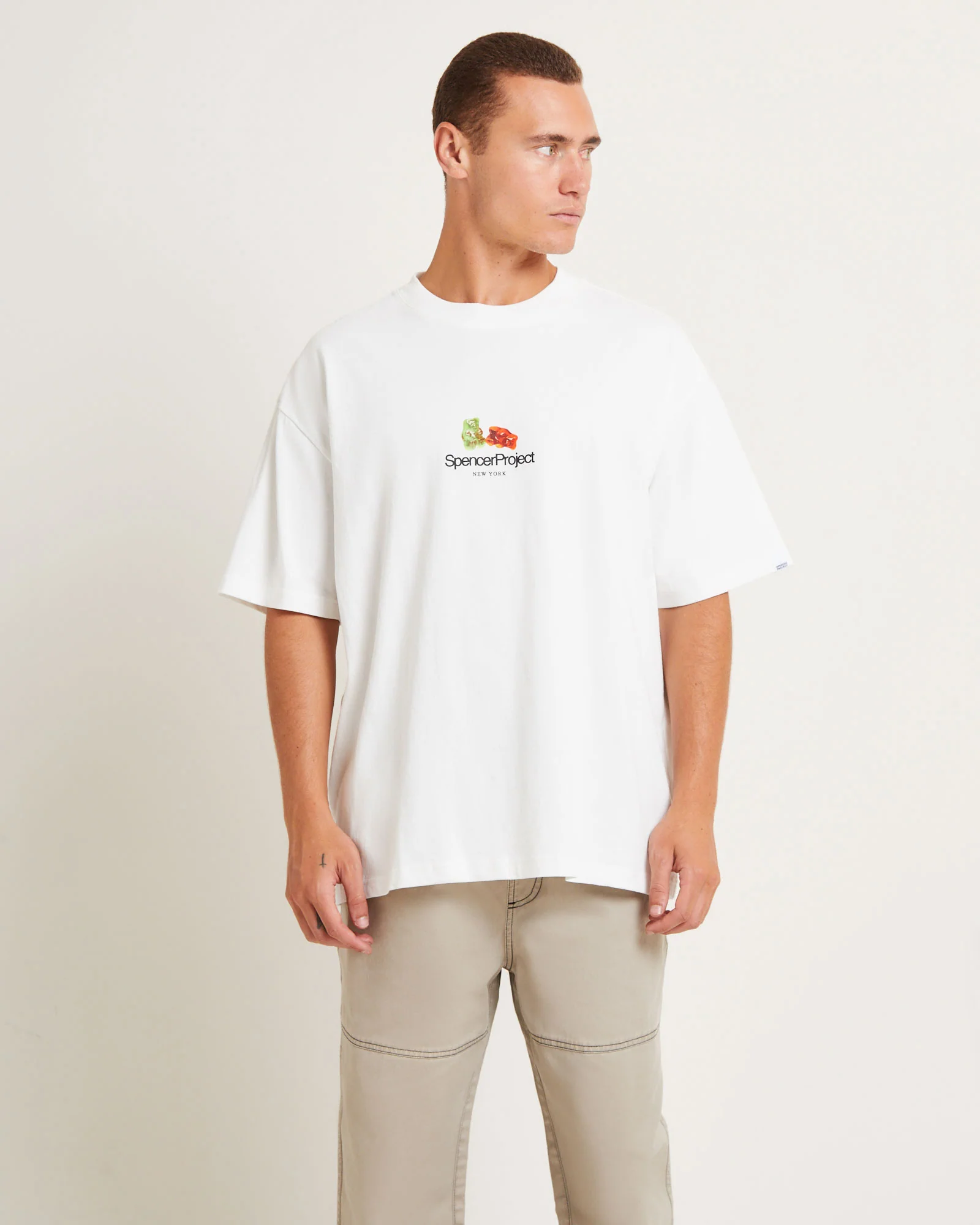 Gummies Short Sleeve T-Shirt in White