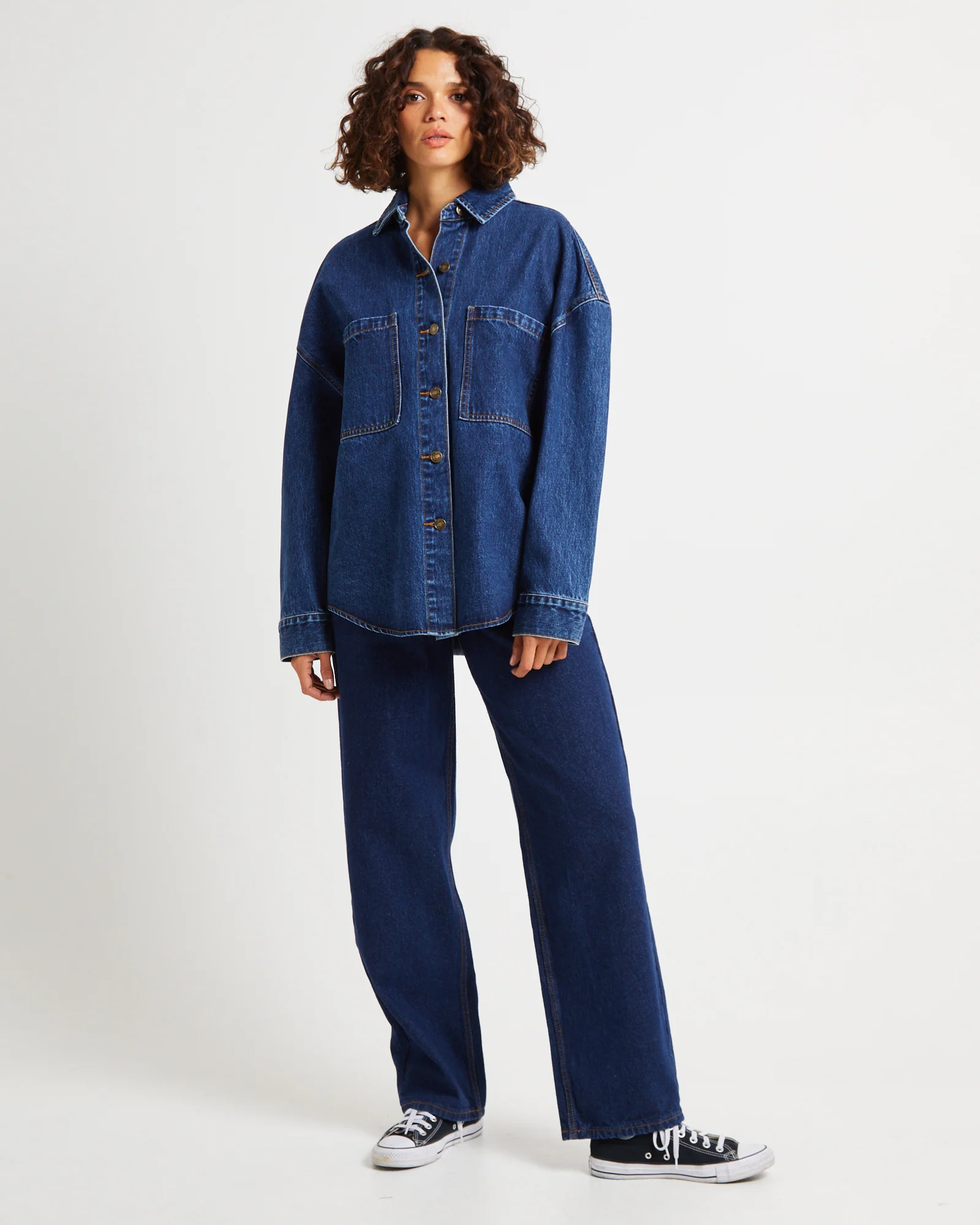Hailey Denim Shirt Jacket - Image 3